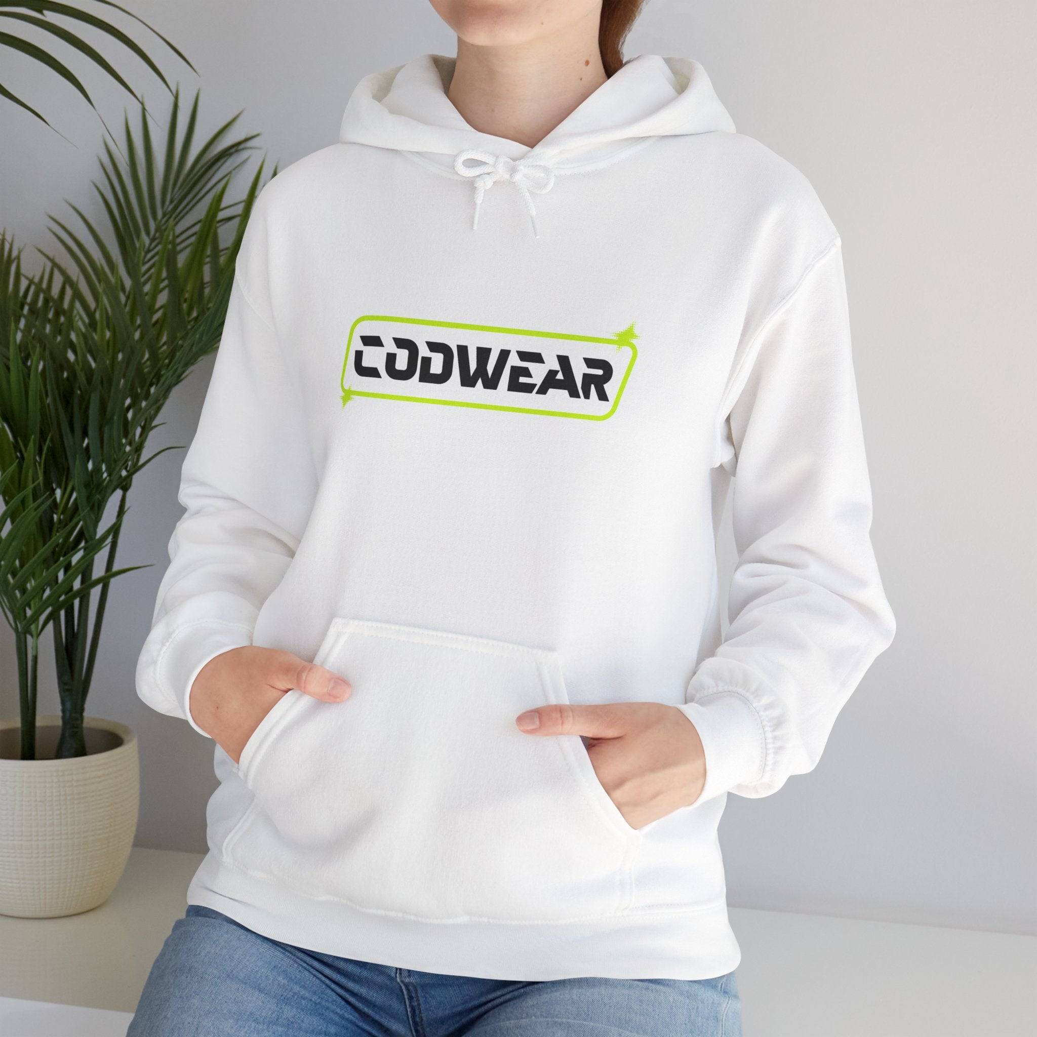 Codwear Logo Hoodie — Retro Neon Graphic Pullover