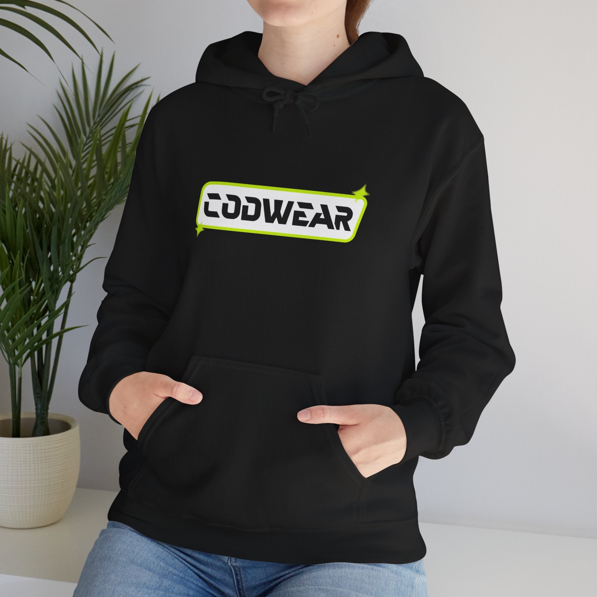 Codwear Logo Hoodie — Retro Neon Graphic Pullover