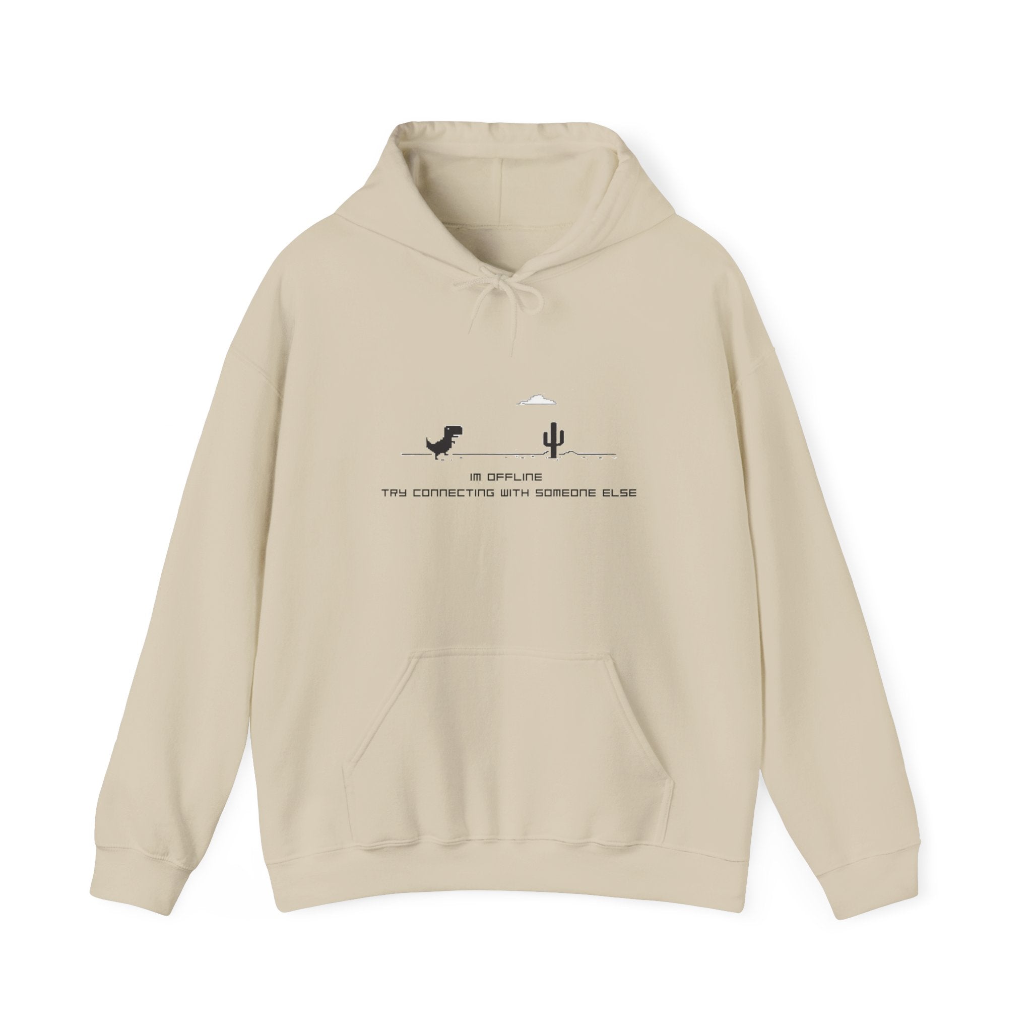 Hoodie - Minimal Desert Graphic with 'This Is Complicated' Text