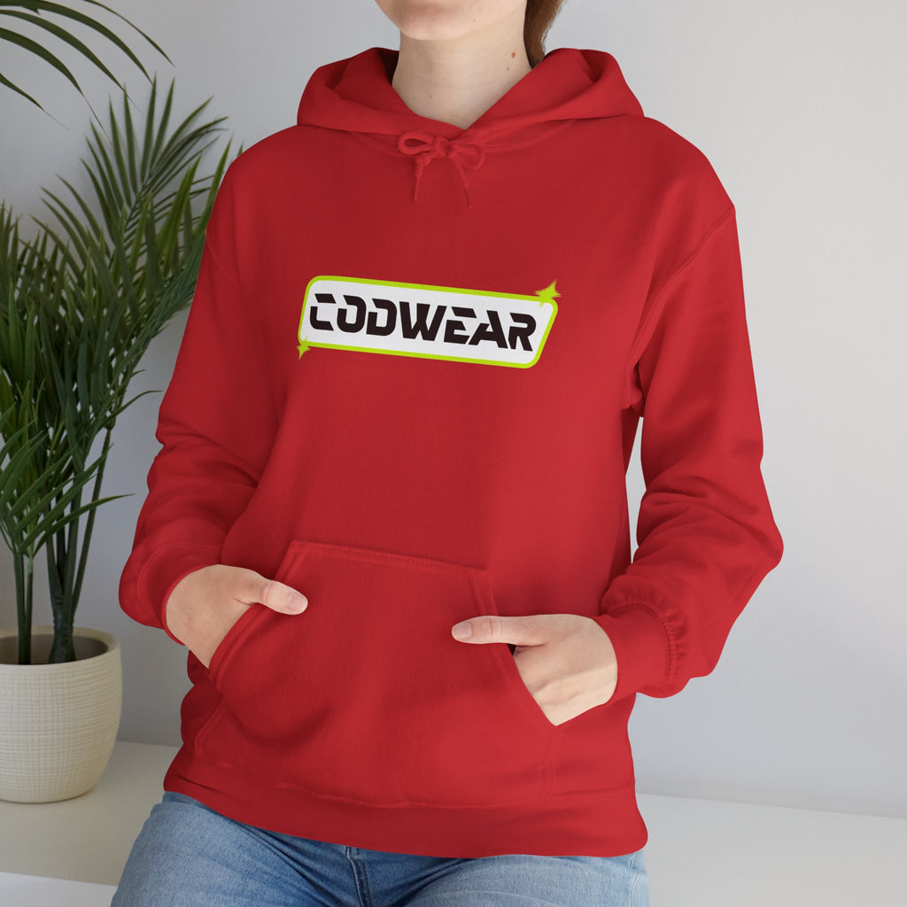Codwear Logo Hoodie — Retro Neon Graphic Pullover