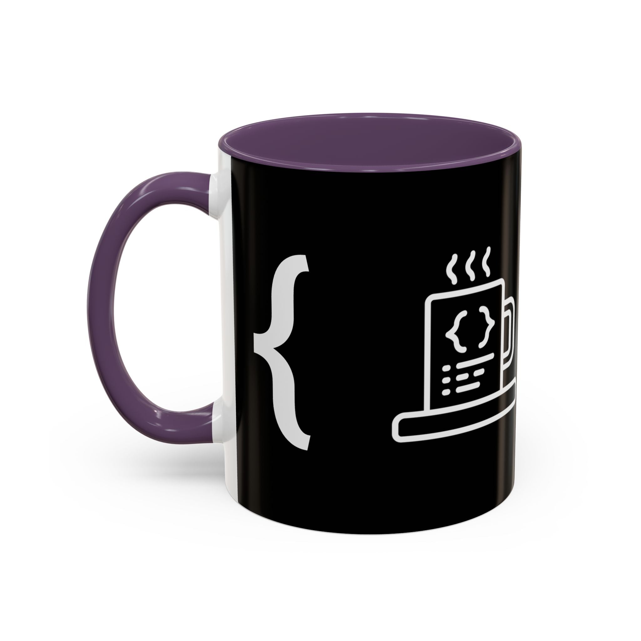 Binary Pulse: Minimalist White-on-Black Developer Mug