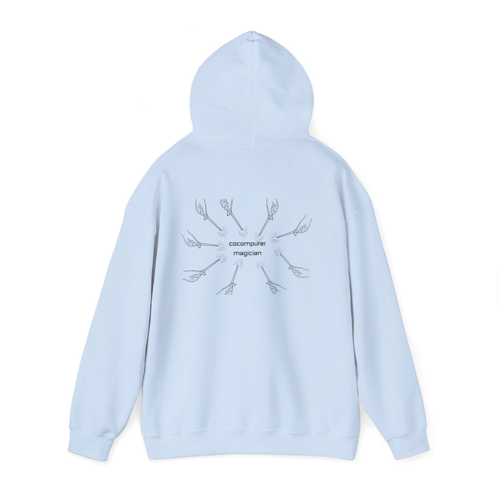 Computer Magician Hoodie — Minimal Tech Graphic Pullover