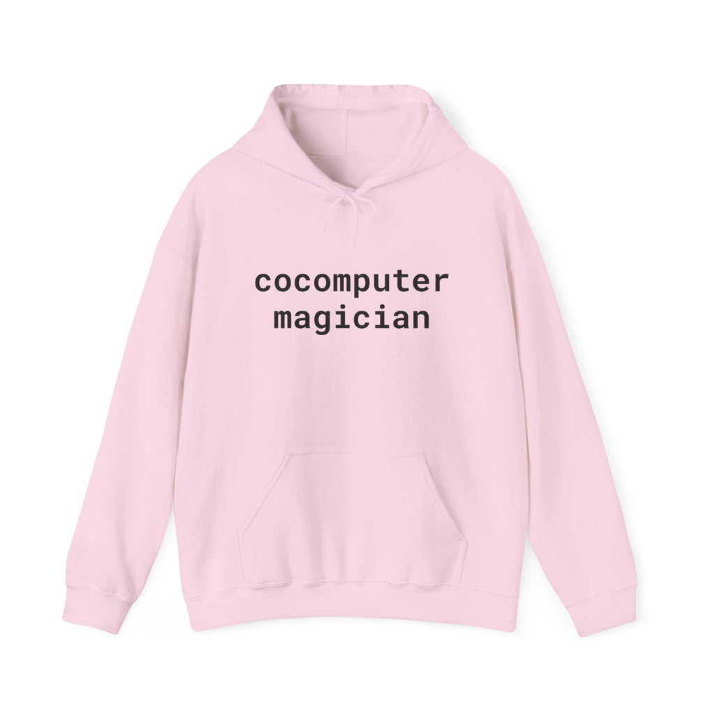 Computer Magician Hoodie — Minimal Tech Graphic Pullover