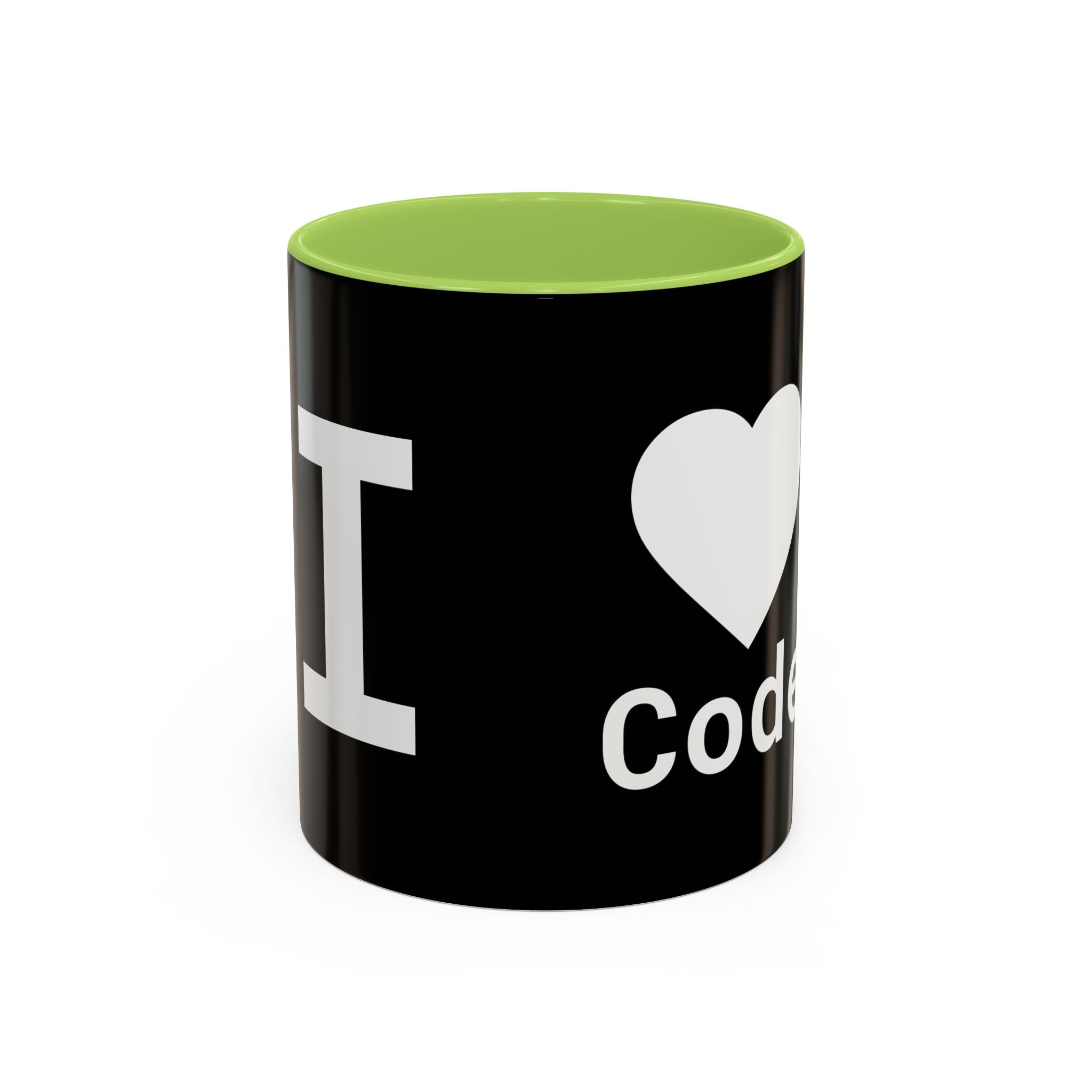 I <CODE> Heart Mug | Programmer Two-Tone Coffee Mug (11oz, 15oz)