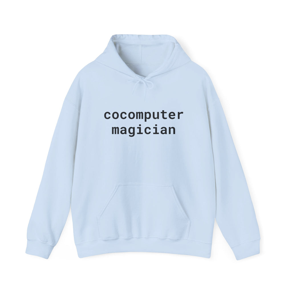 Computer Magician Hoodie — Minimal Tech Graphic Pullover