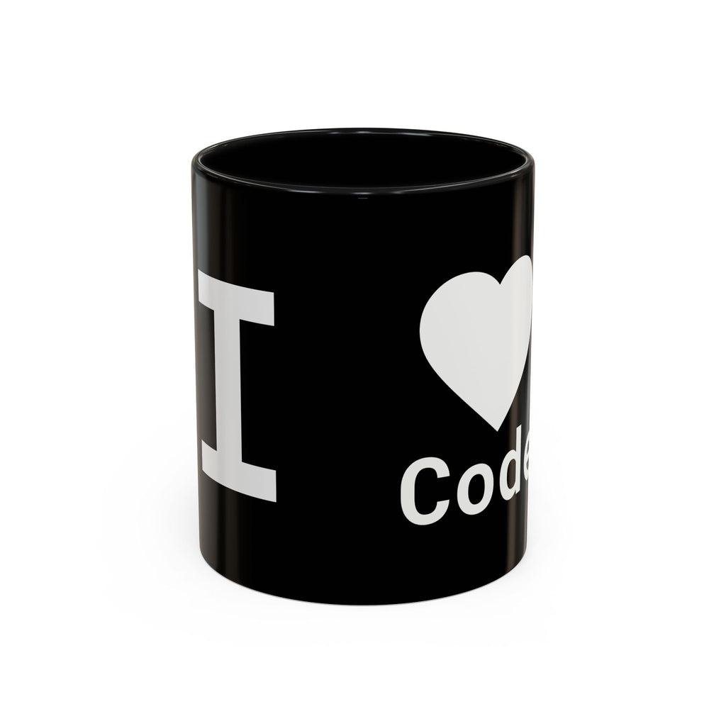 I <CODE> Heart Mug | Programmer Two-Tone Coffee Mug (11oz, 15oz)