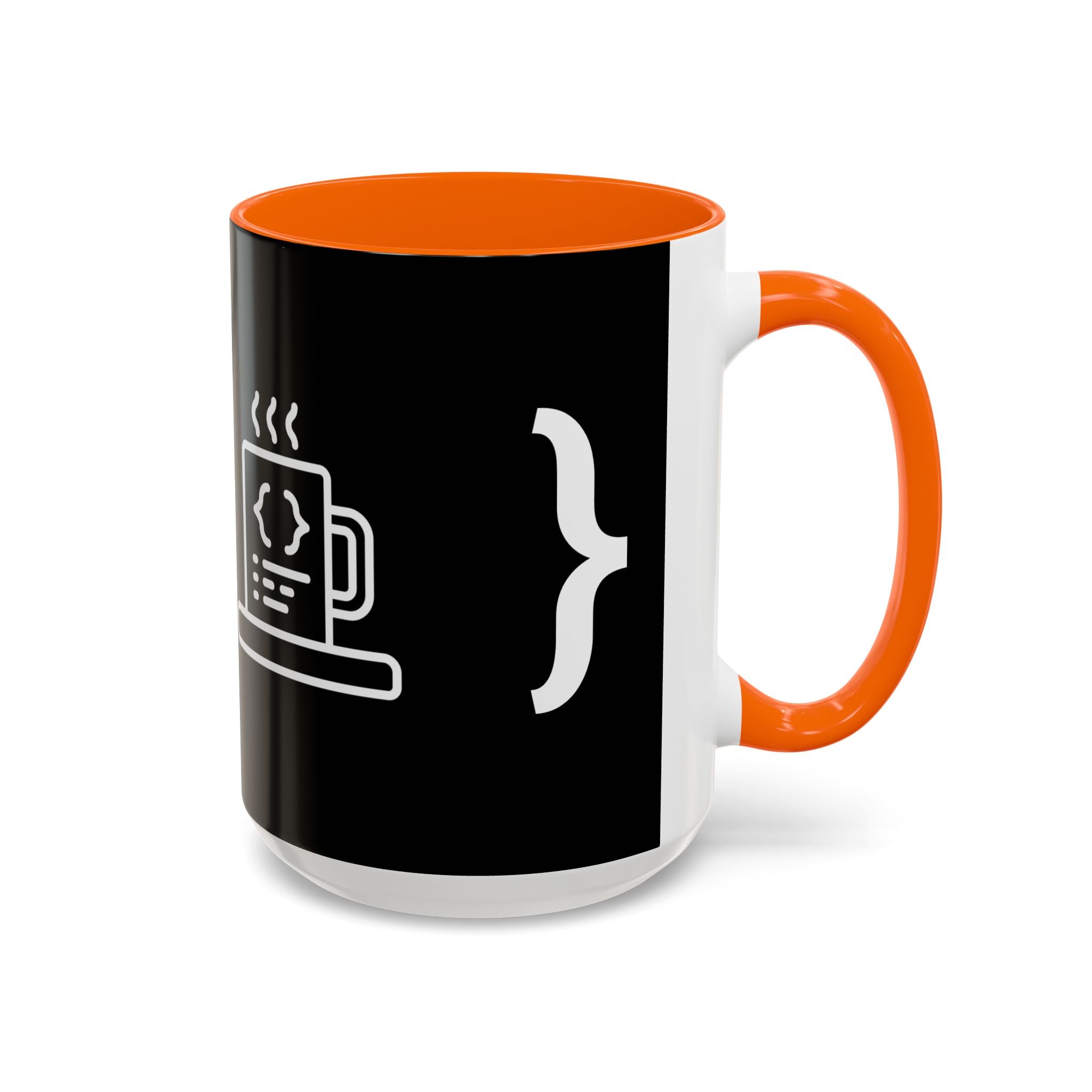 Binary Pulse: Minimalist White-on-Black Developer Mug