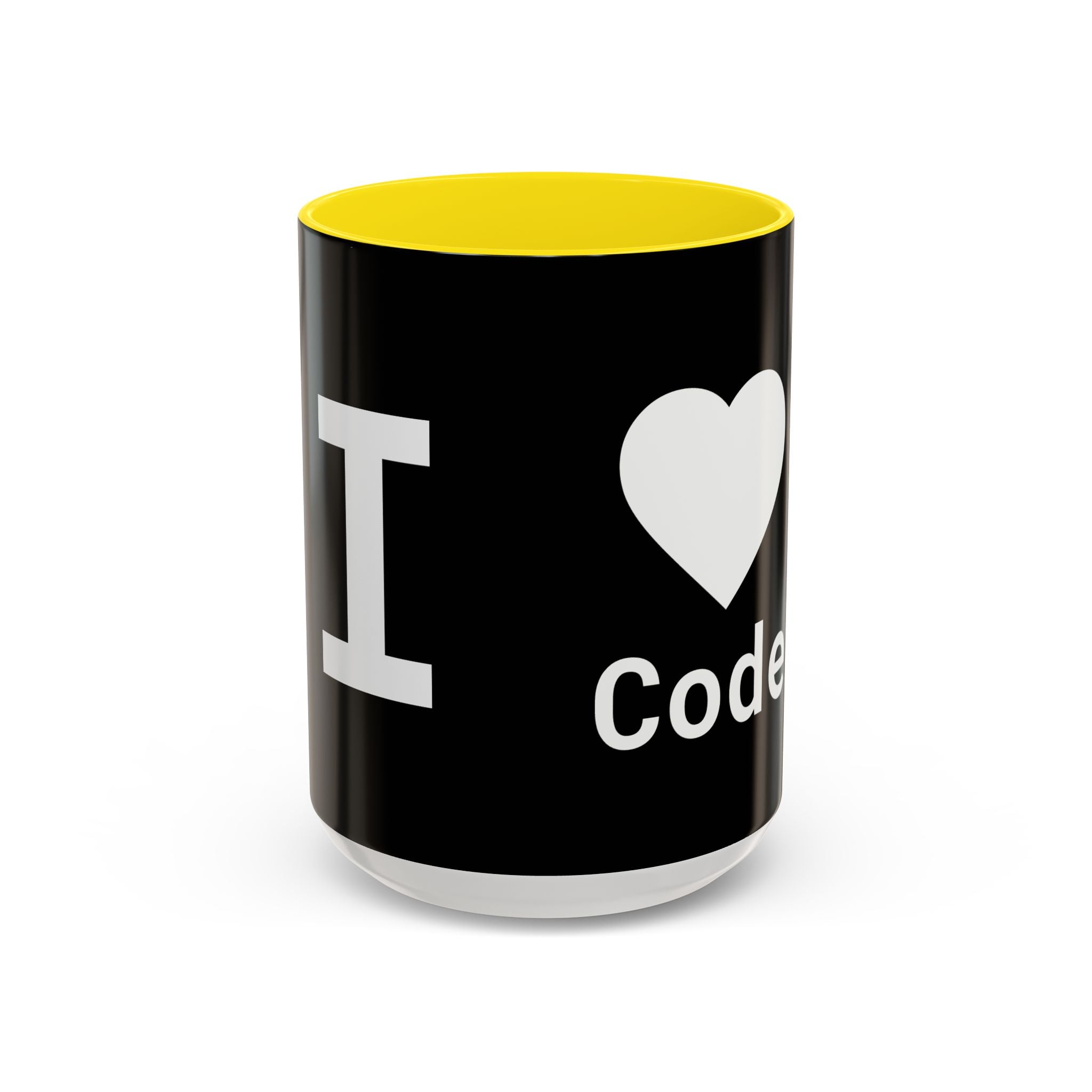 I <CODE> Heart Mug | Programmer Two-Tone Coffee Mug (11oz, 15oz)