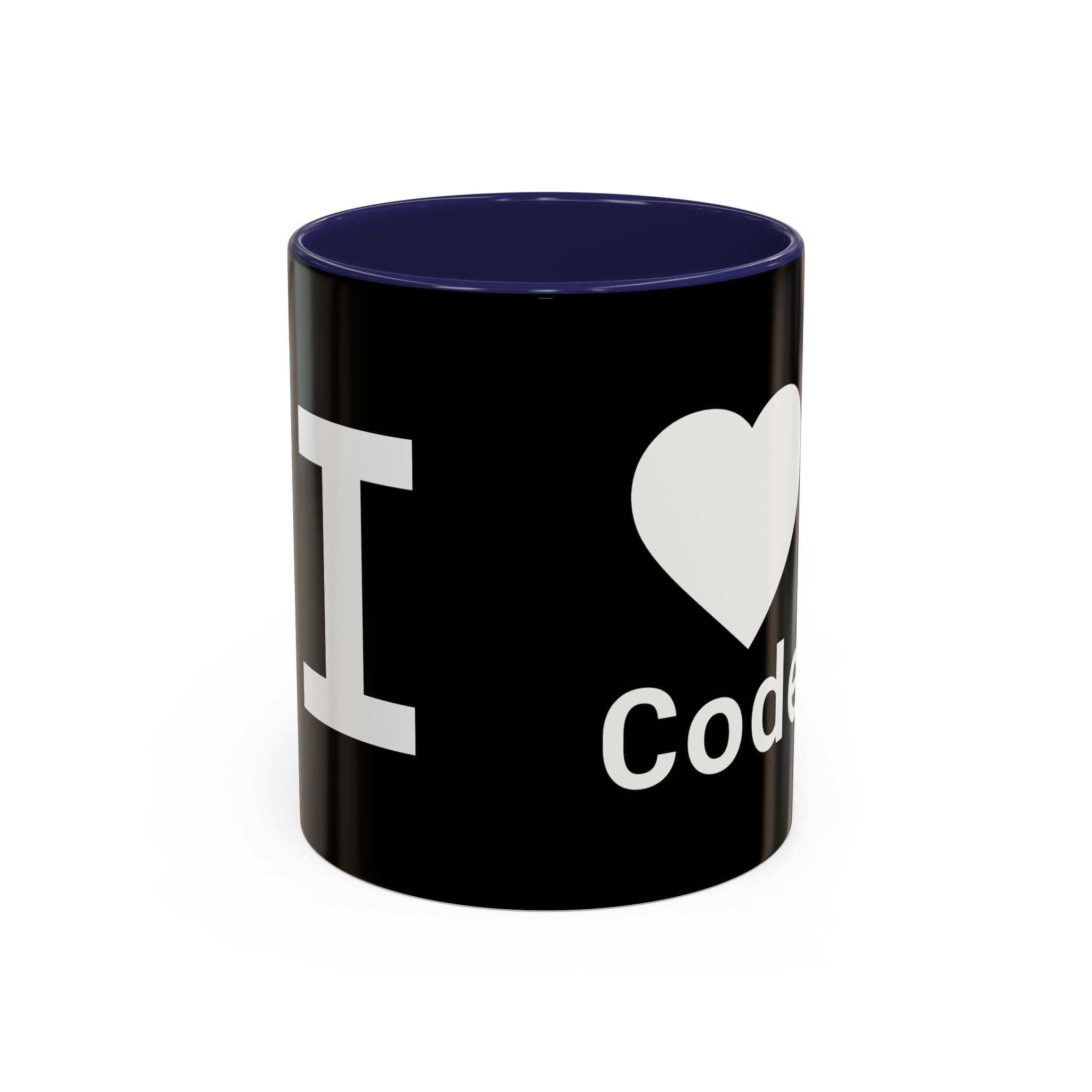 I <CODE> Heart Mug | Programmer Two-Tone Coffee Mug (11oz, 15oz)