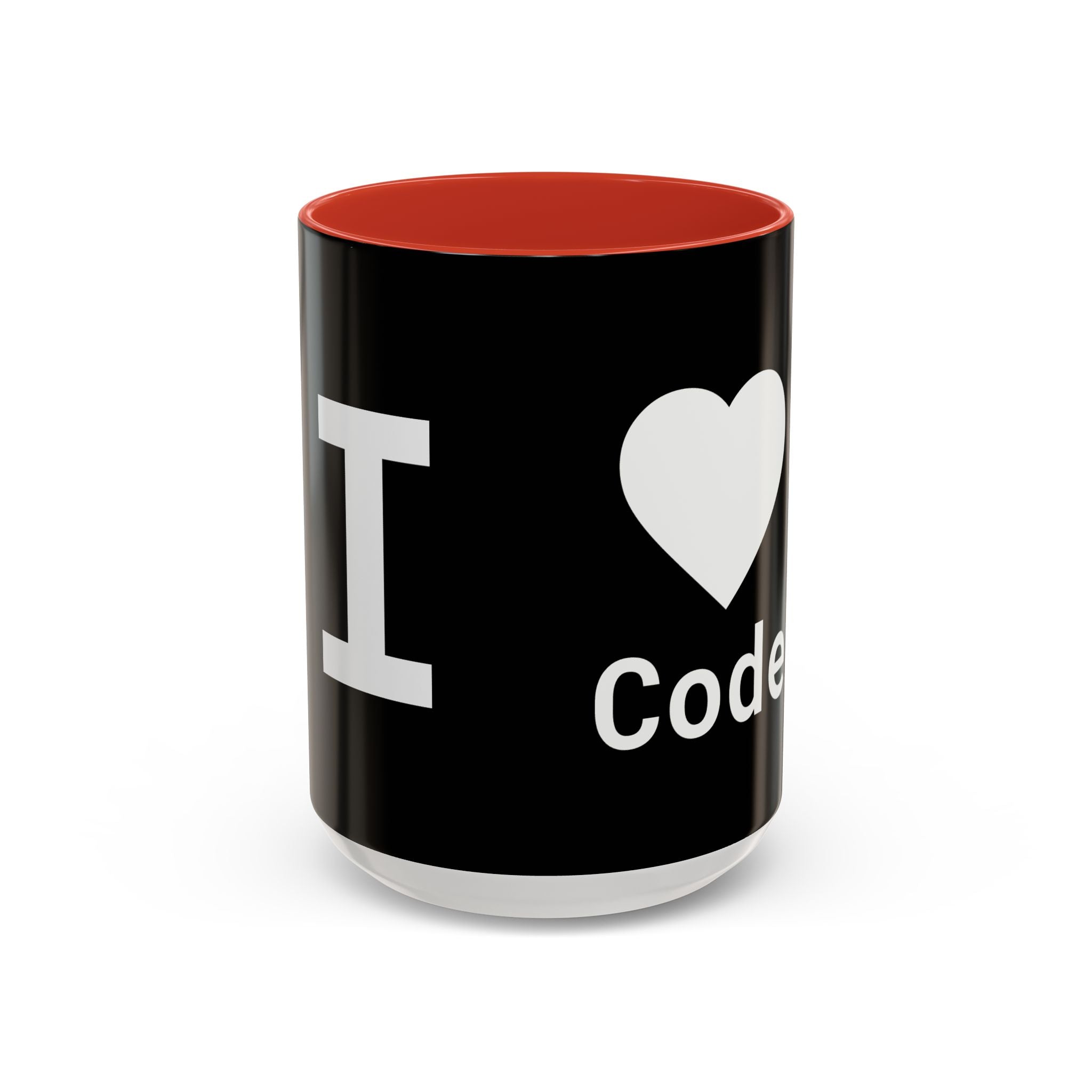 I <CODE> Heart Mug | Programmer Two-Tone Coffee Mug (11oz, 15oz)