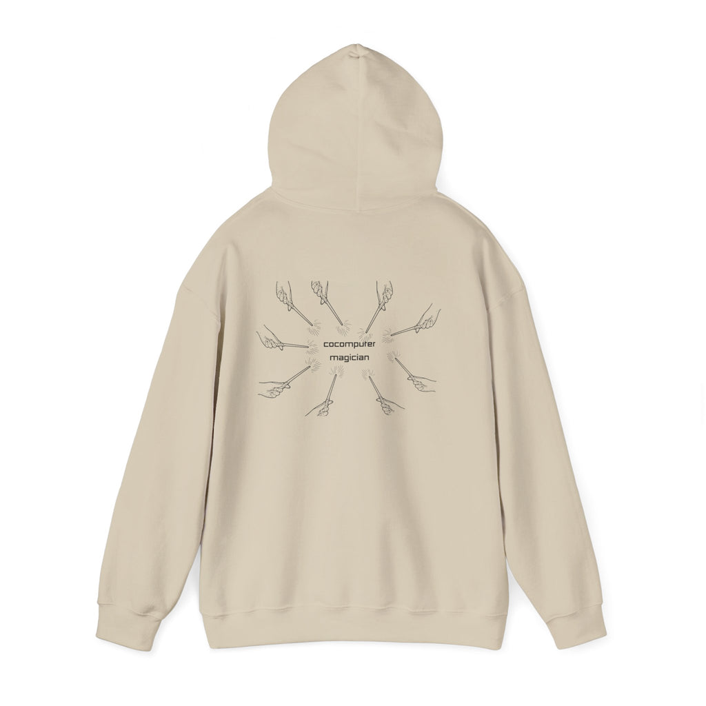 Computer Magician Hoodie — Minimal Tech Graphic Pullover