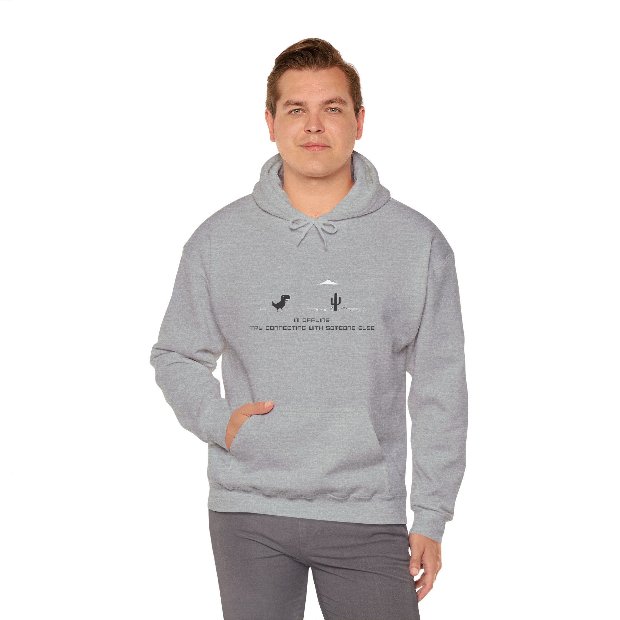 Hoodie - Minimal Desert Graphic with 'This Is Complicated' Text