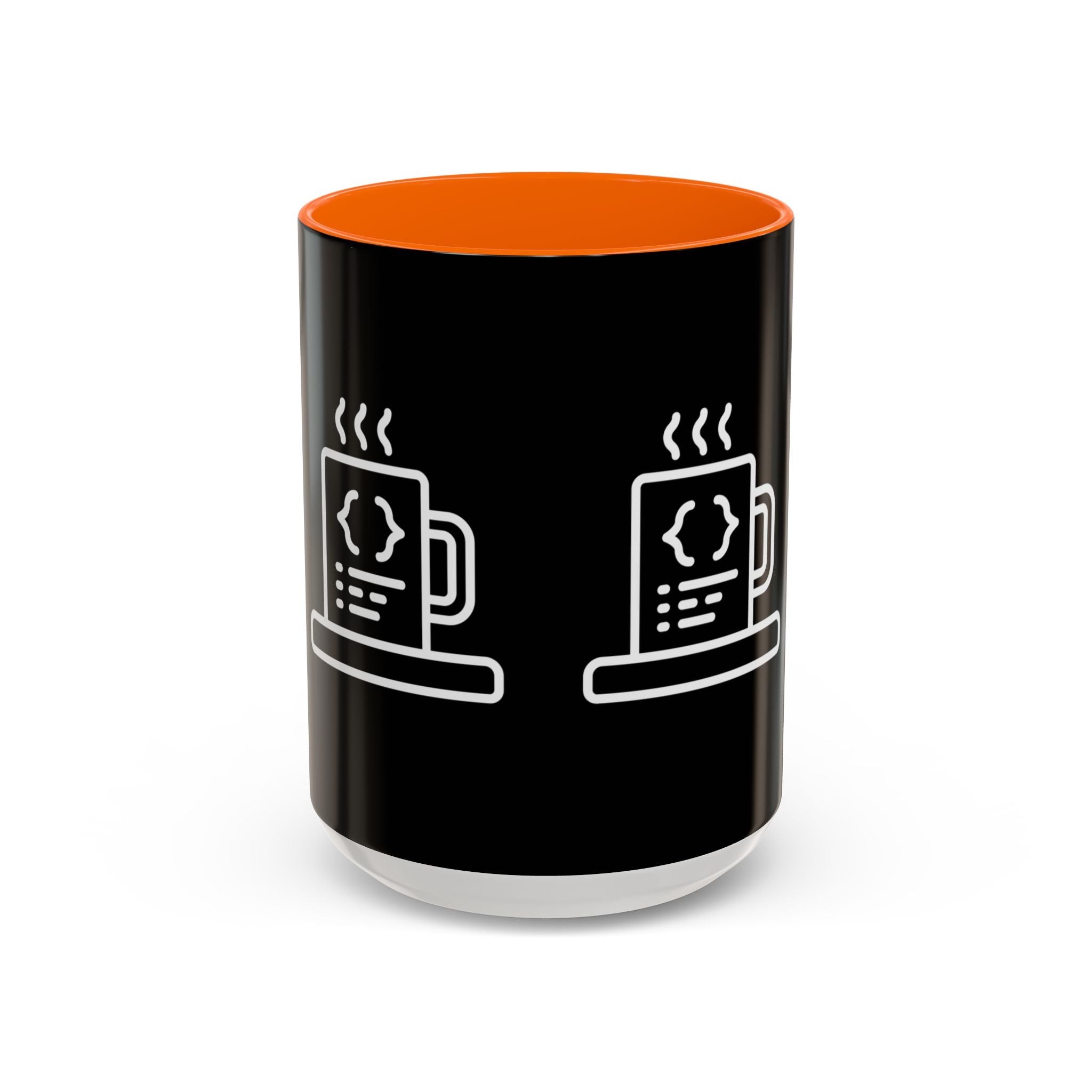 Binary Pulse: Minimalist White-on-Black Developer Mug
