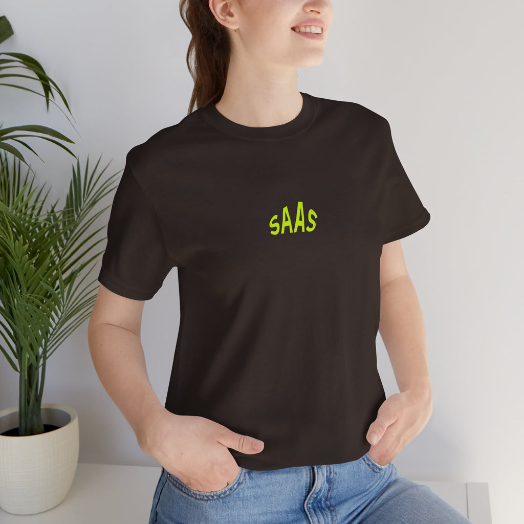 SaaS Neon Logo Tee - Tech Startup T-Shirt