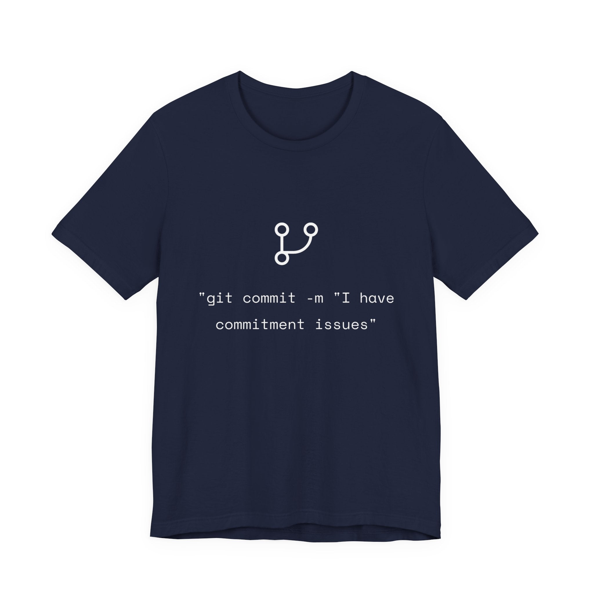 "git commit" Commitment Issues - Funny Programmer Minimalist T-Shirt