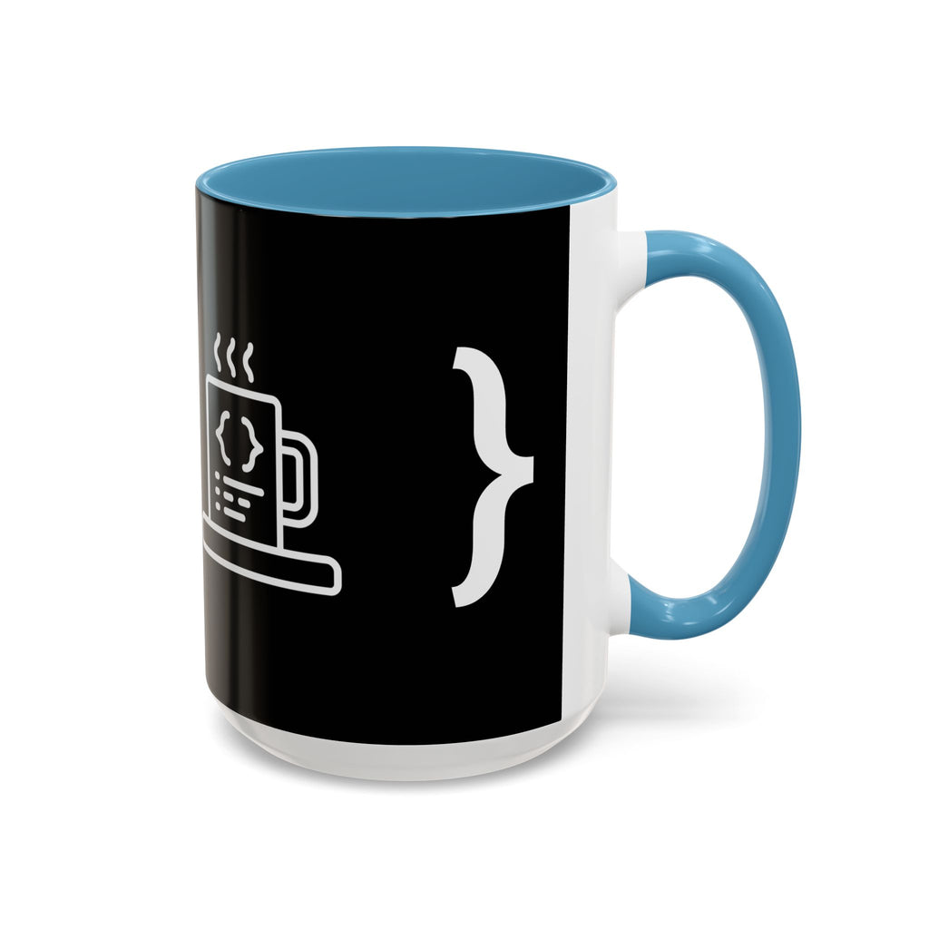 Binary Pulse: Minimalist White-on-Black Developer Mug