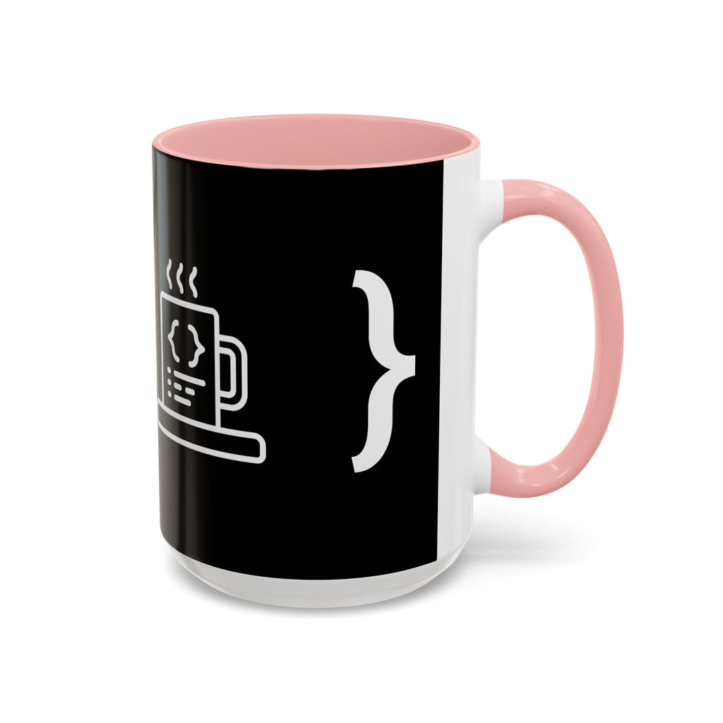 Binary Pulse: Minimalist White-on-Black Developer Mug