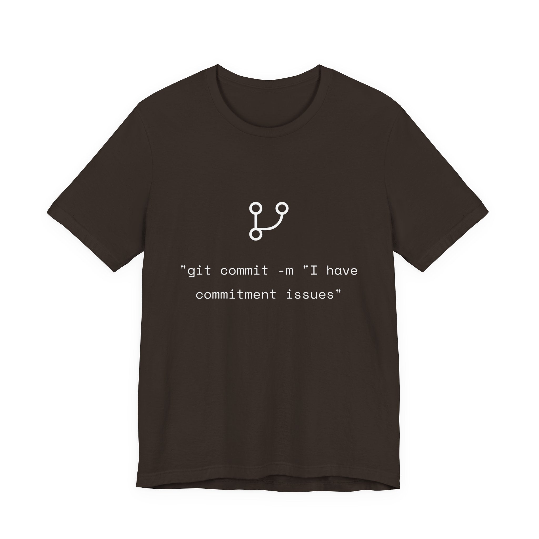 "git commit" Commitment Issues - Funny Programmer Minimalist T-Shirt