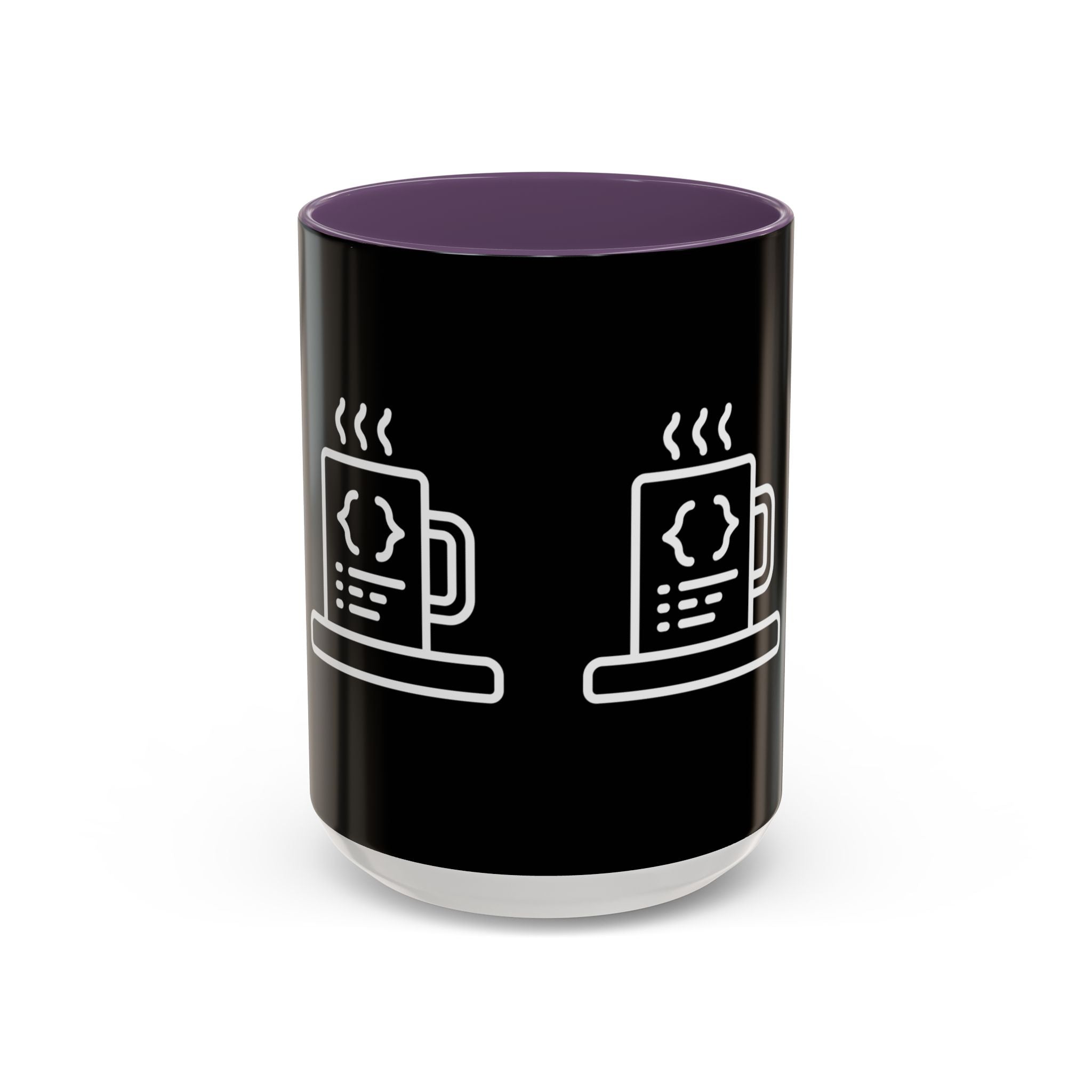 Binary Pulse: Minimalist White-on-Black Developer Mug