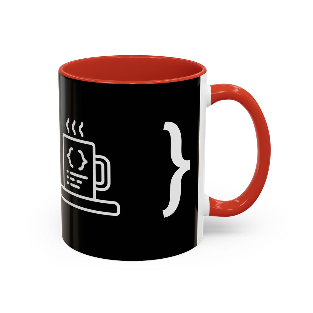 Binary Pulse: Minimalist White-on-Black Developer Mug