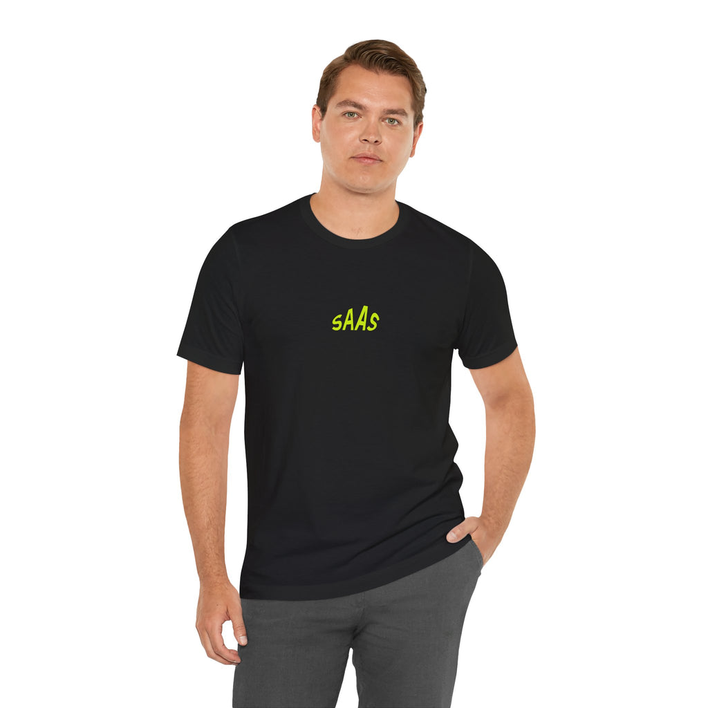 SaaS Neon Logo Tee - Tech Startup T-Shirt