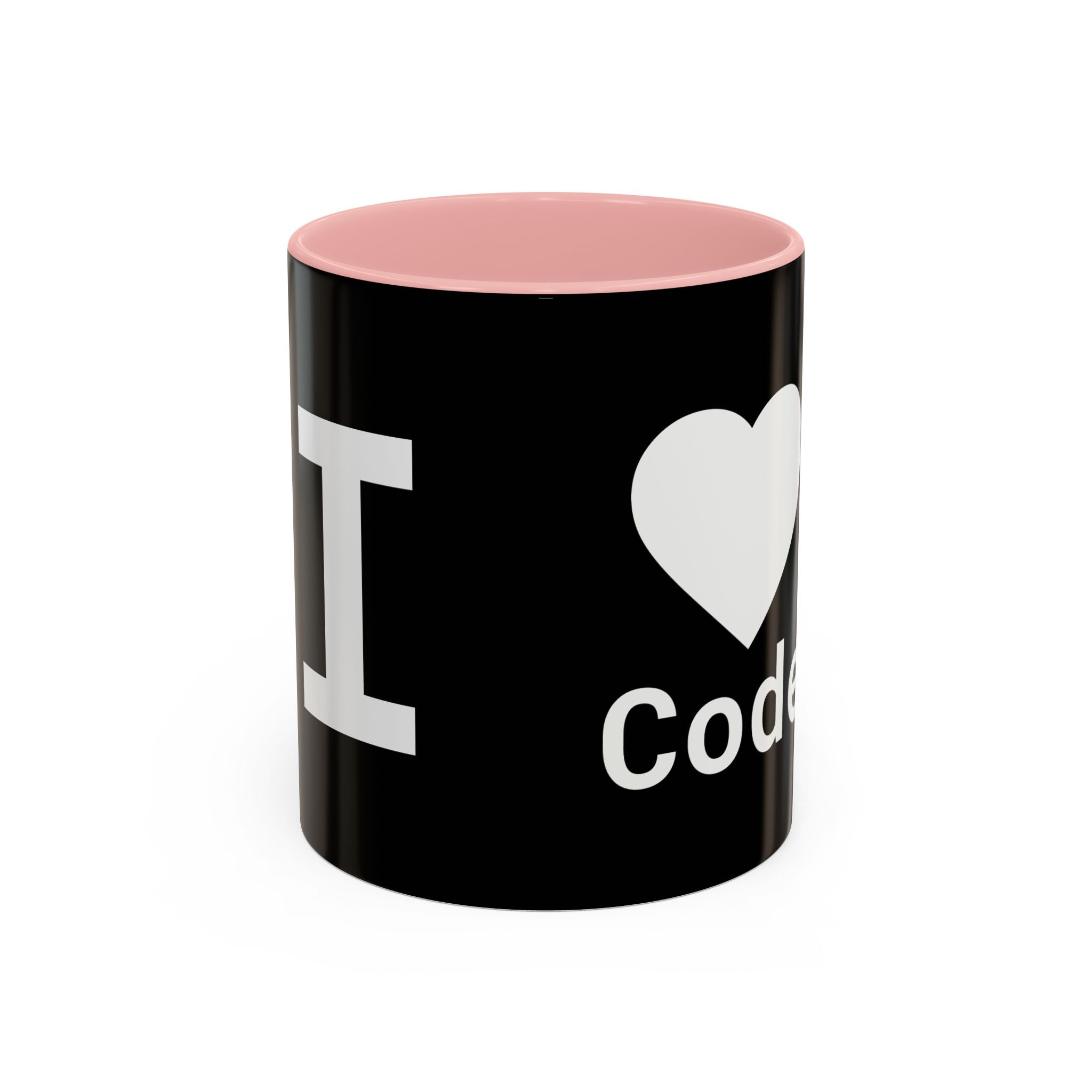 I <CODE> Heart Mug | Programmer Two-Tone Coffee Mug (11oz, 15oz)