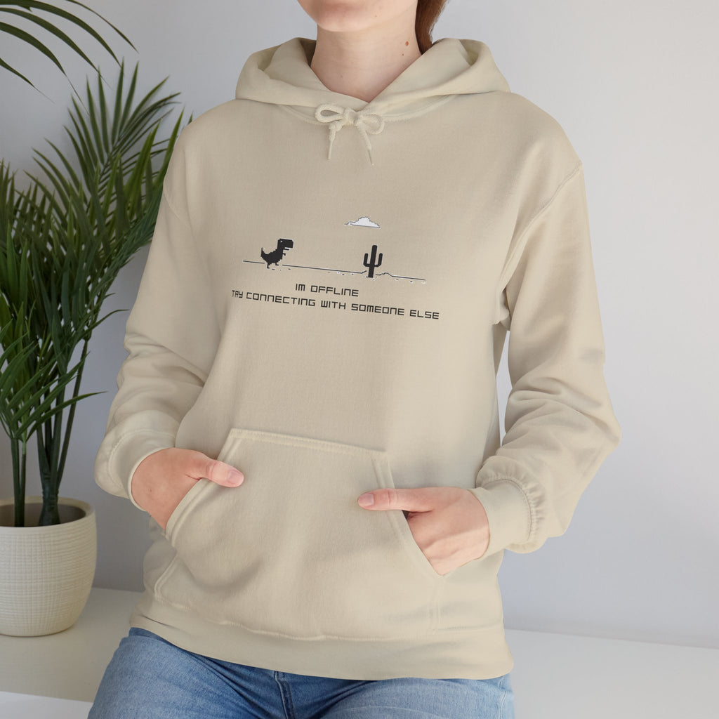 Hoodie - Minimal Desert Graphic with 'This Is Complicated' Text