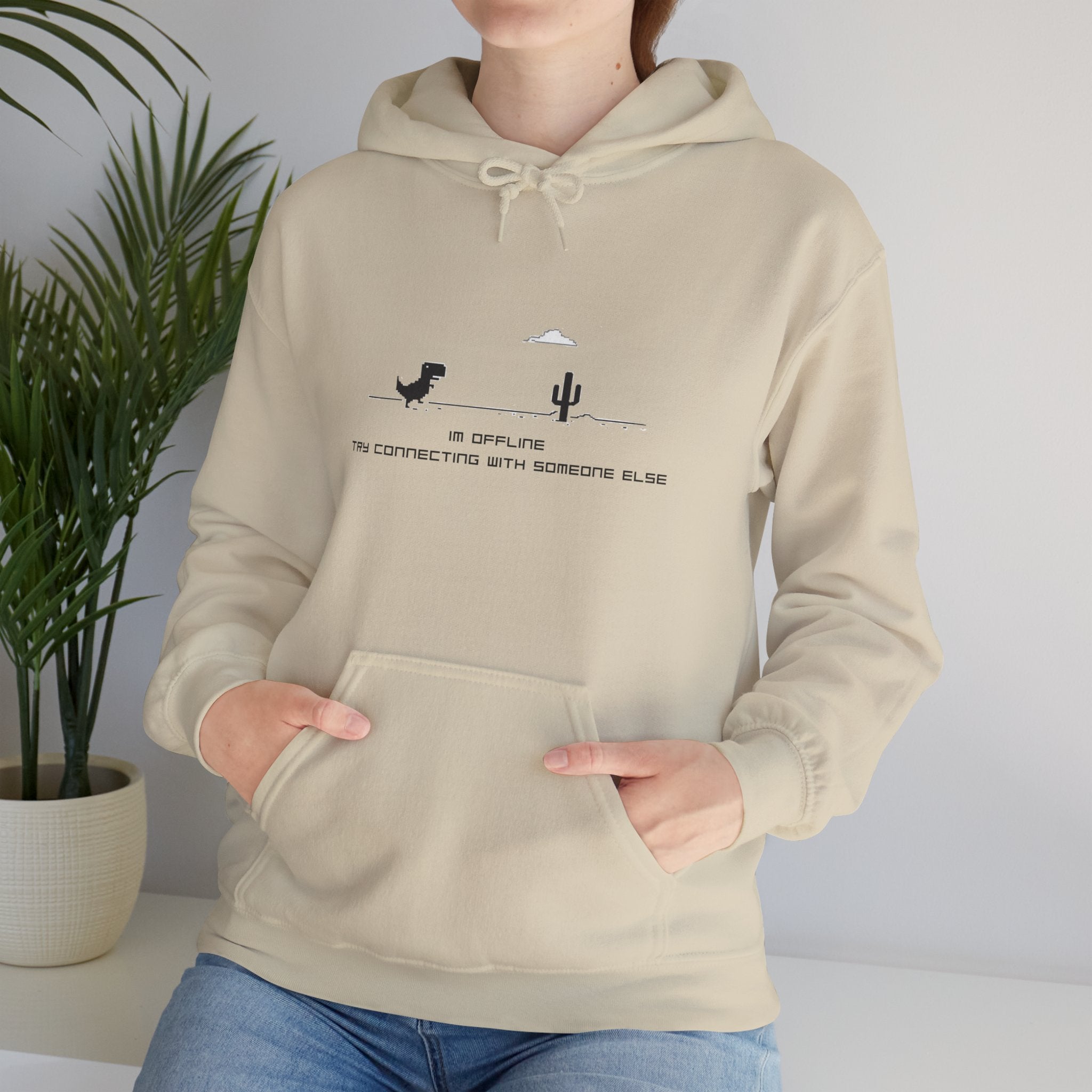 Hoodie - Minimal Desert Graphic with 'This Is Complicated' Text