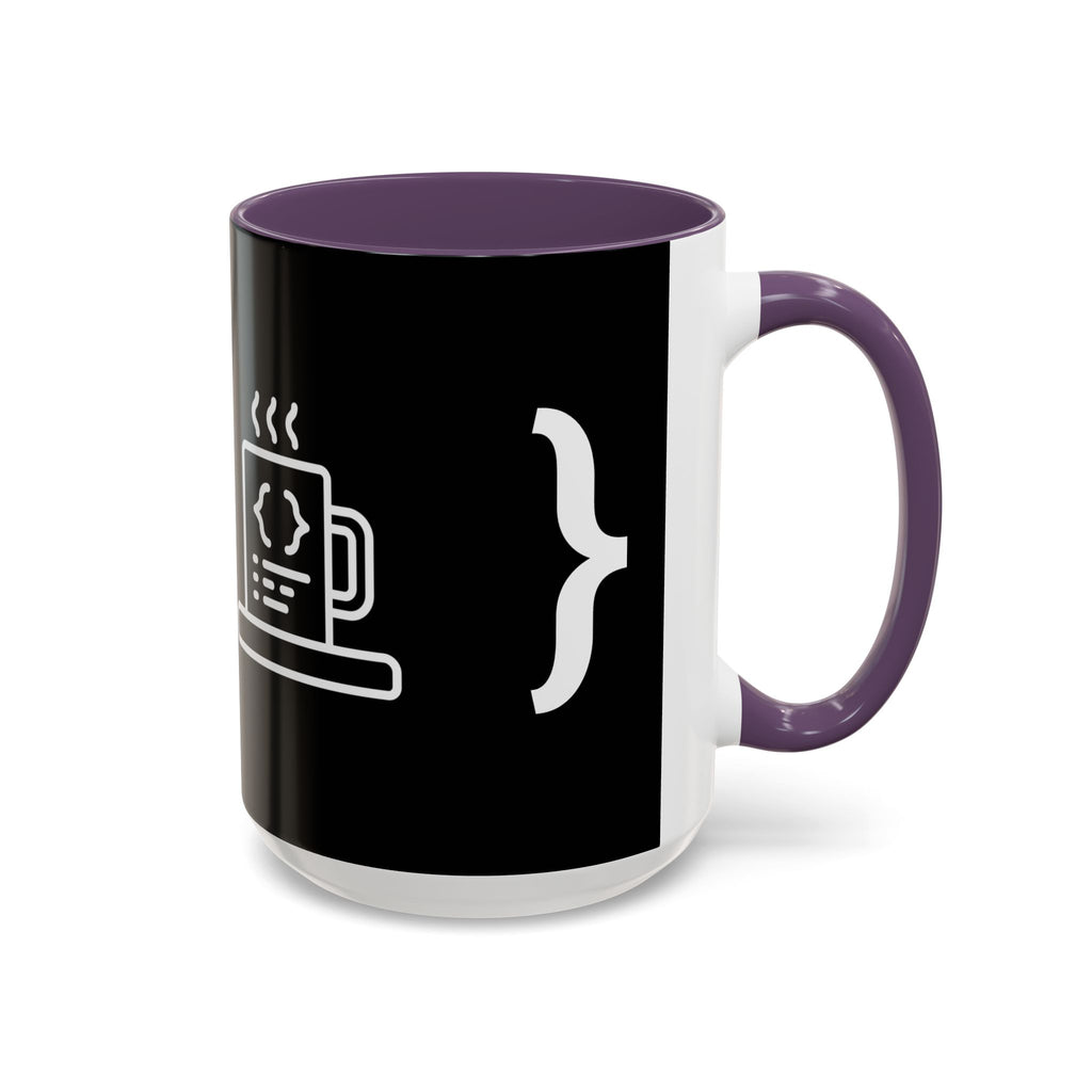 Binary Pulse: Minimalist White-on-Black Developer Mug