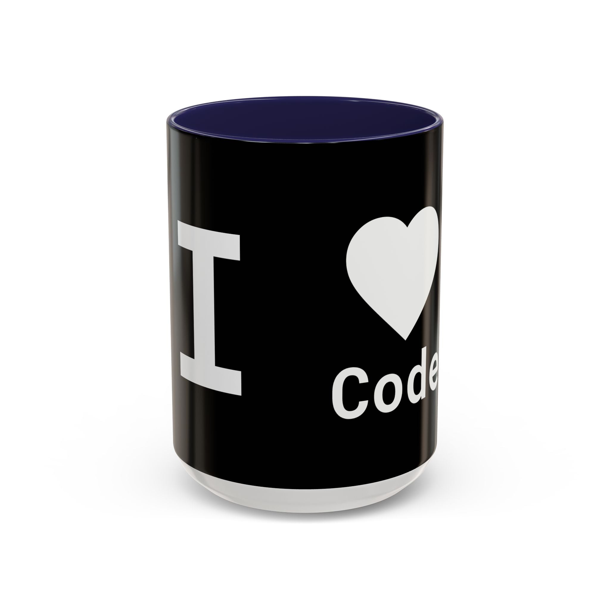 I <CODE> Heart Mug | Programmer Two-Tone Coffee Mug (11oz, 15oz)
