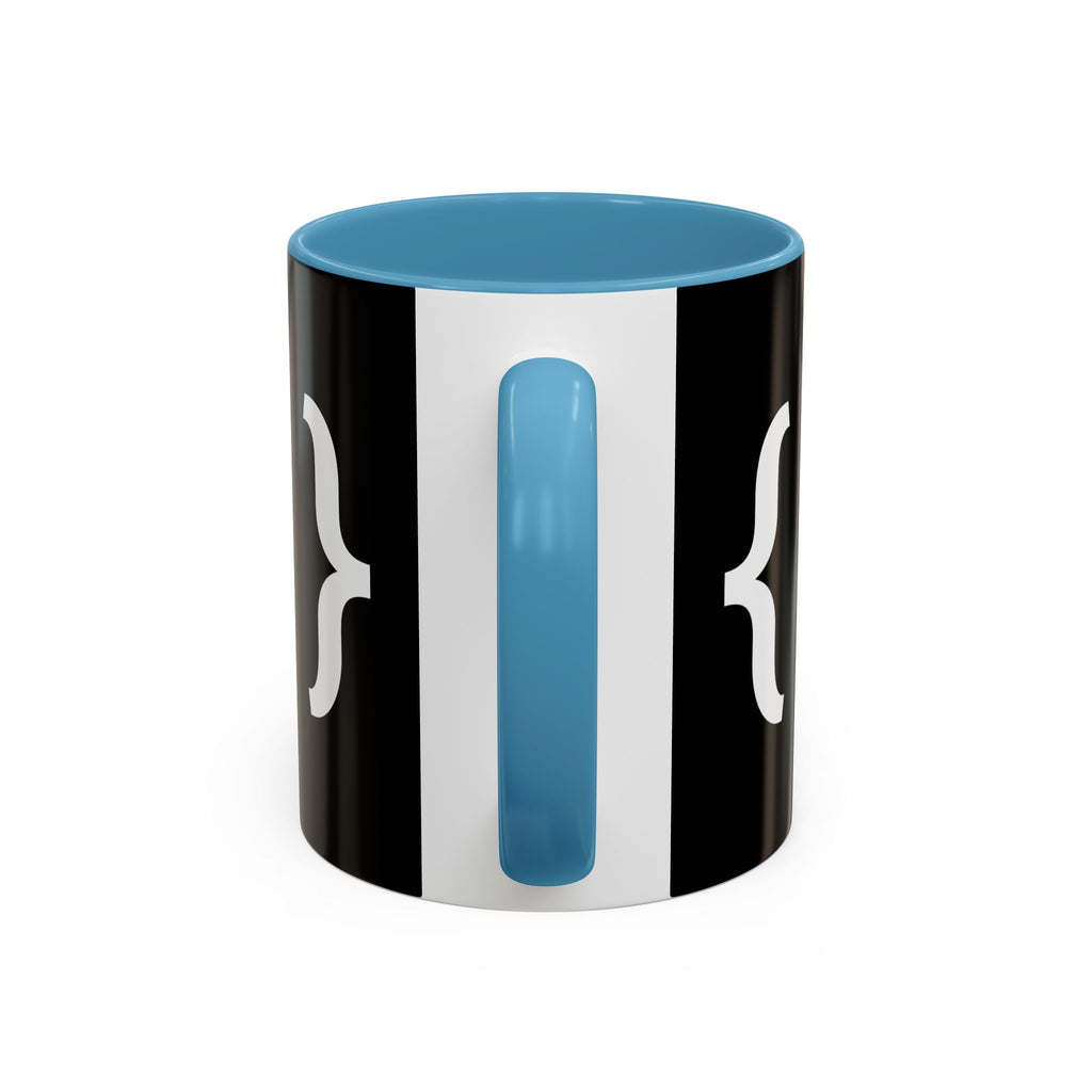 Binary Pulse: Minimalist White-on-Black Developer Mug