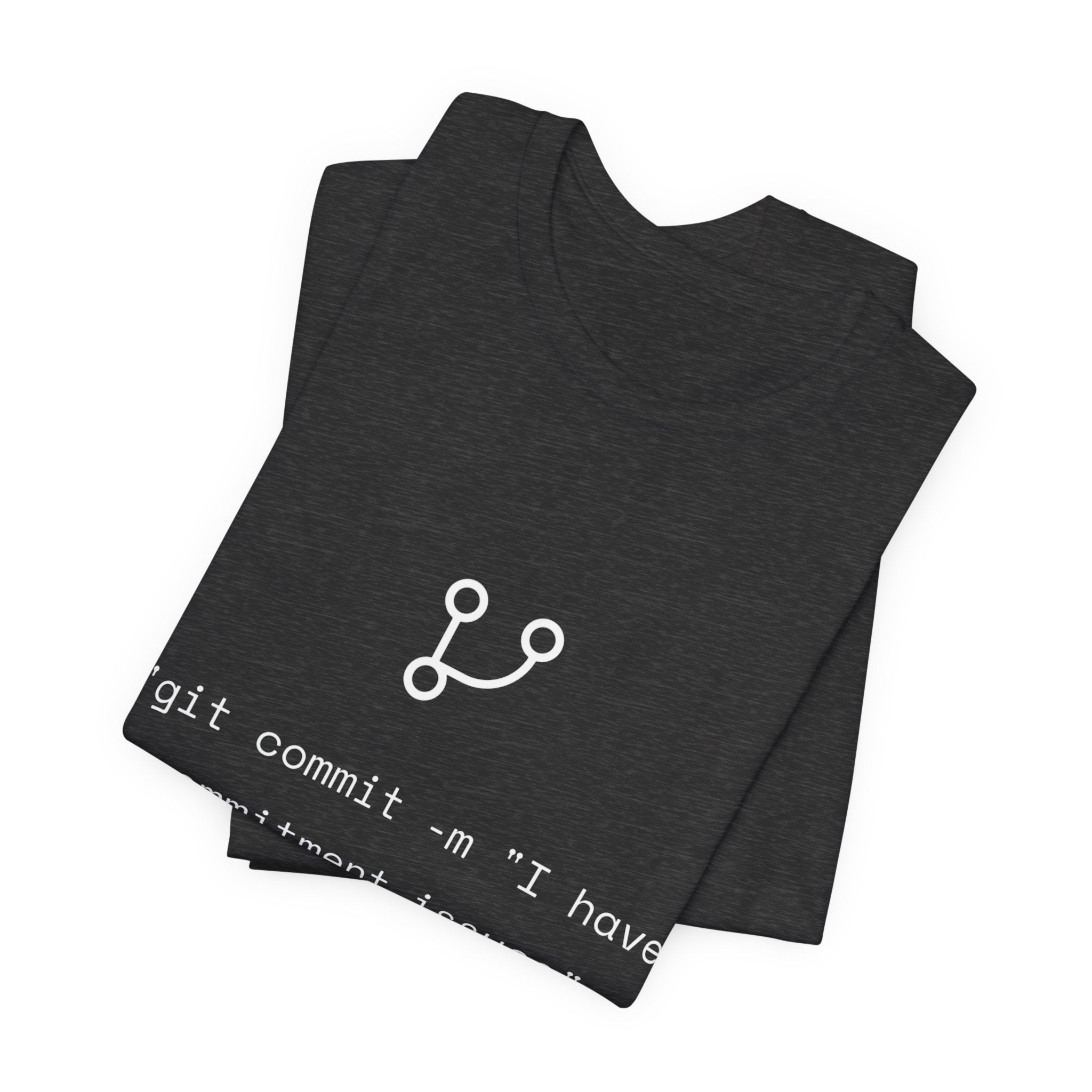 "git commit" Commitment Issues - Funny Programmer Minimalist T-Shirt