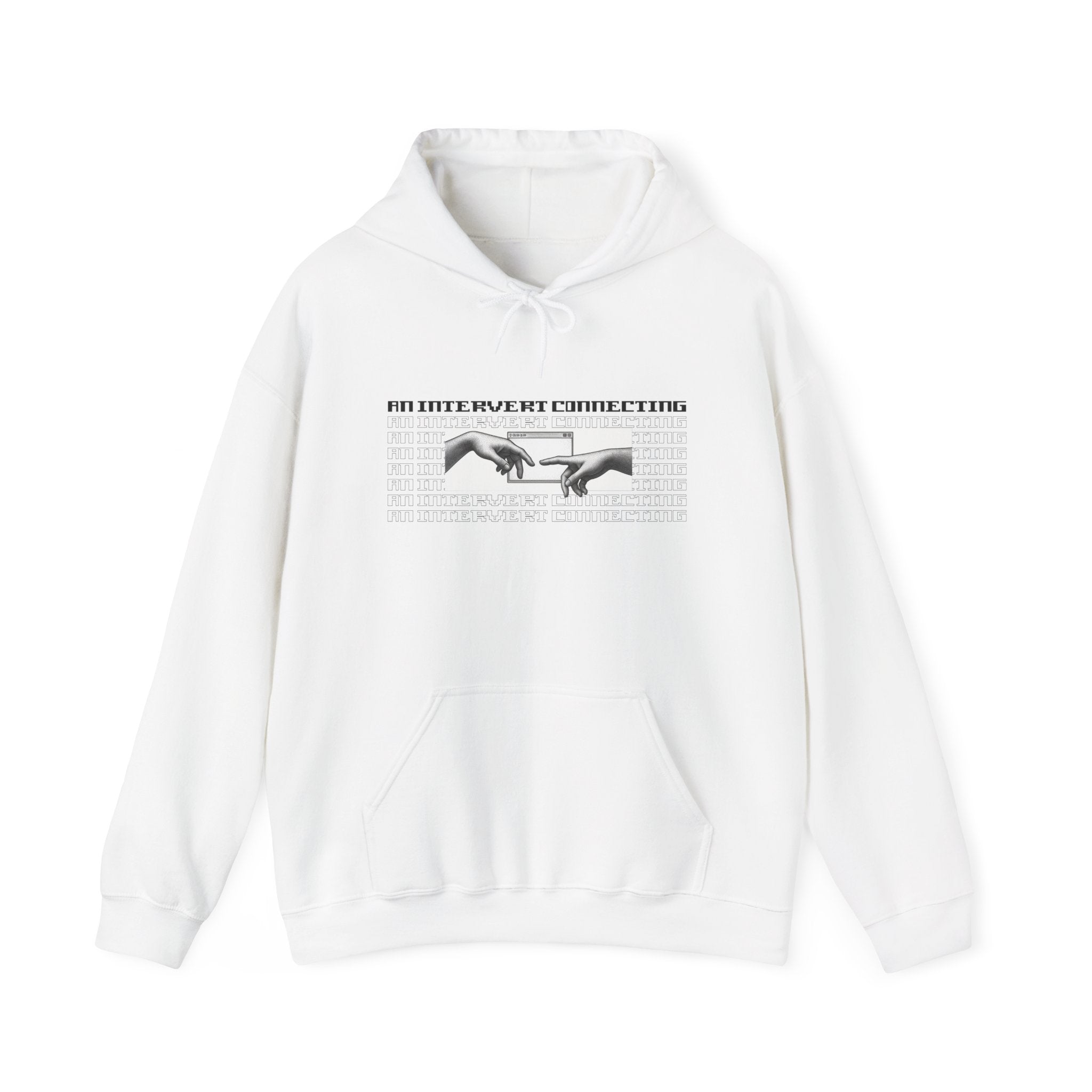 Hoodie — “No Better Love” Minimalist Hands Graphic Pullover