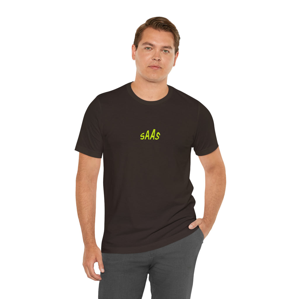 SaaS Neon Logo Tee - Tech Startup T-Shirt