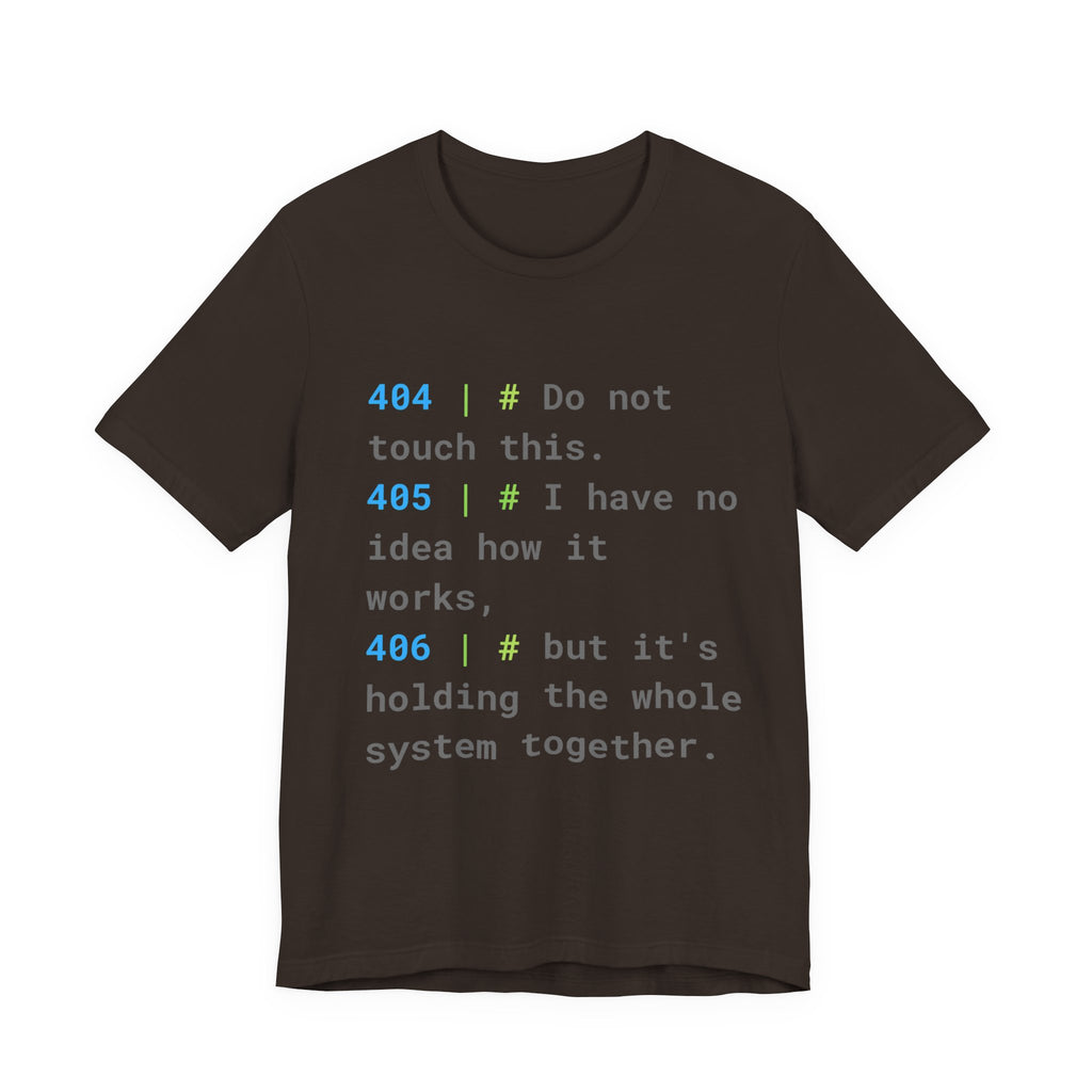 The "Legacy Code" #404 Developer Tee