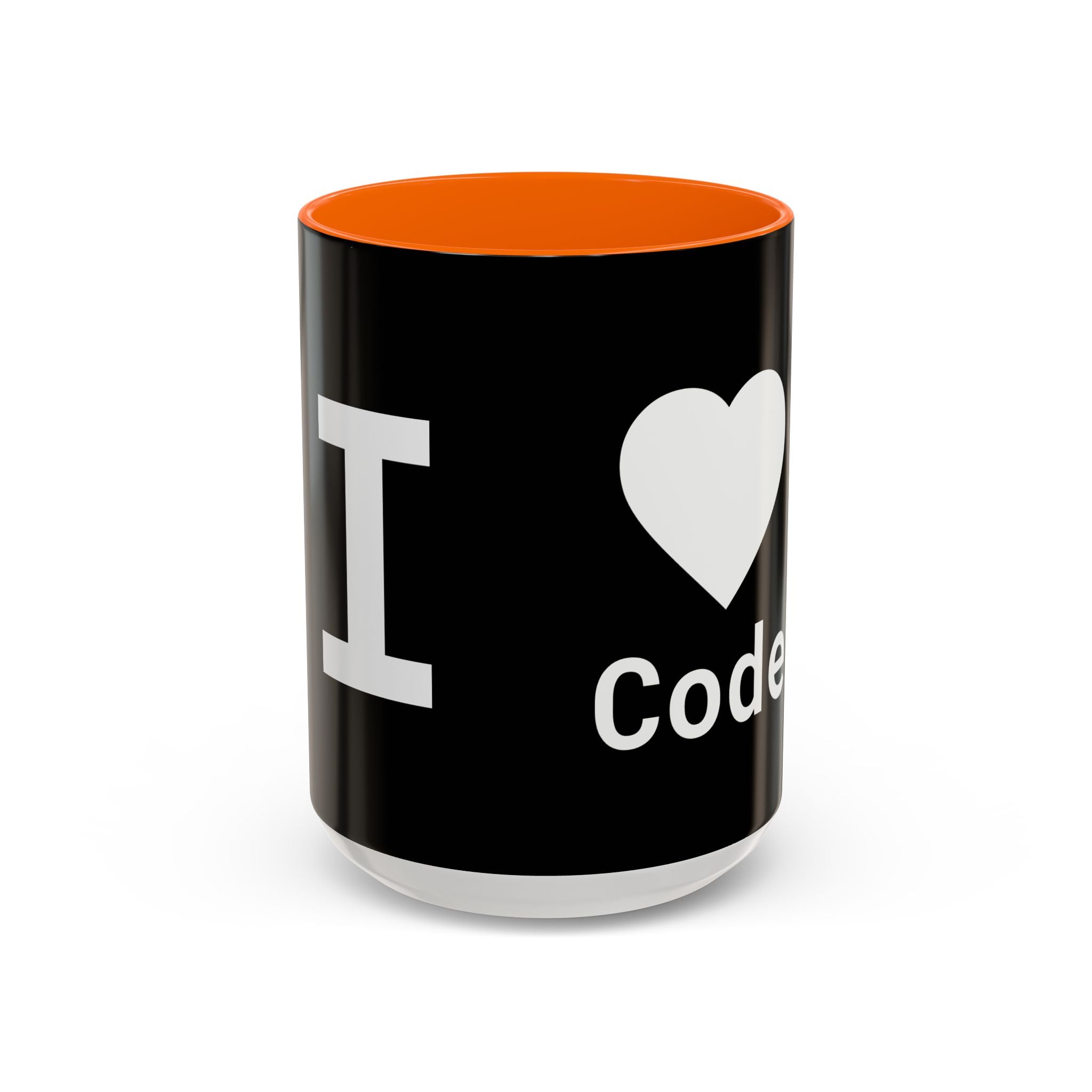 I <CODE> Heart Mug | Programmer Two-Tone Coffee Mug (11oz, 15oz)