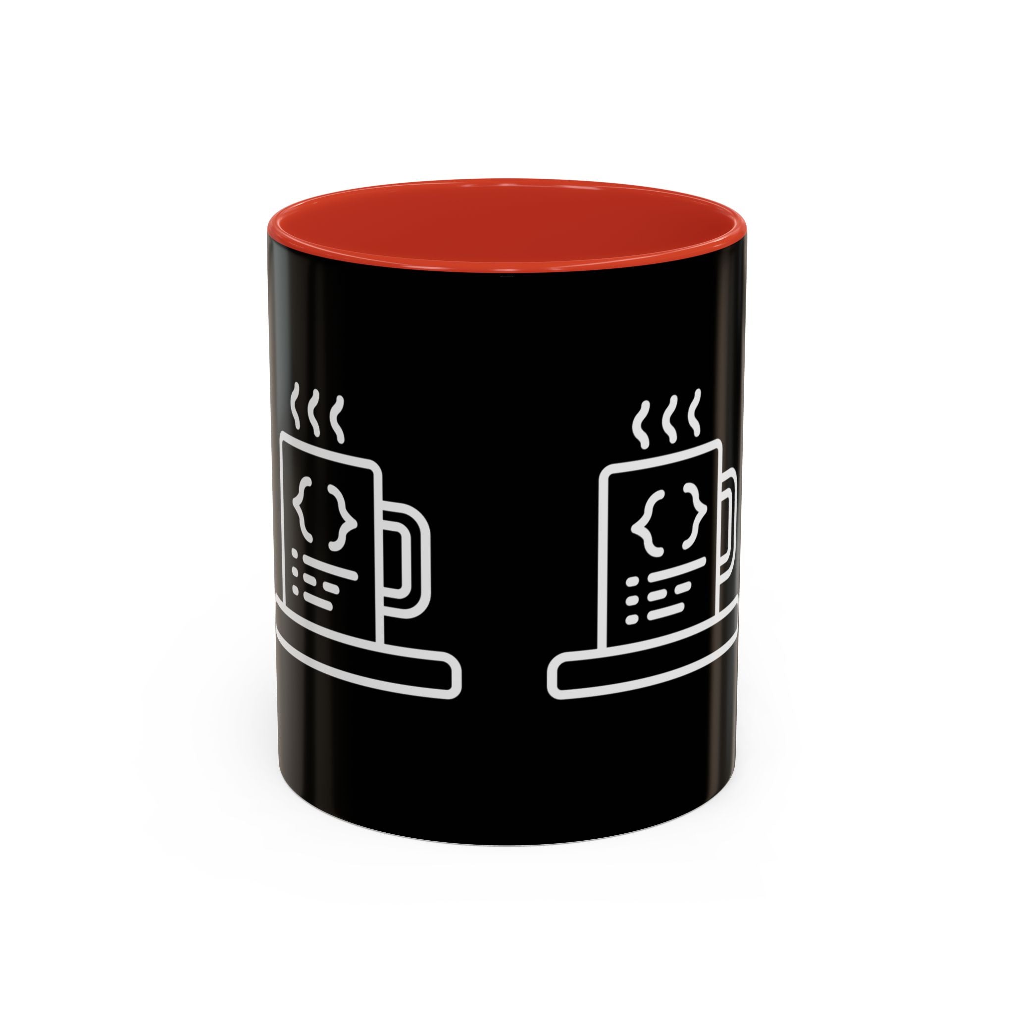 Binary Pulse: Minimalist White-on-Black Developer Mug