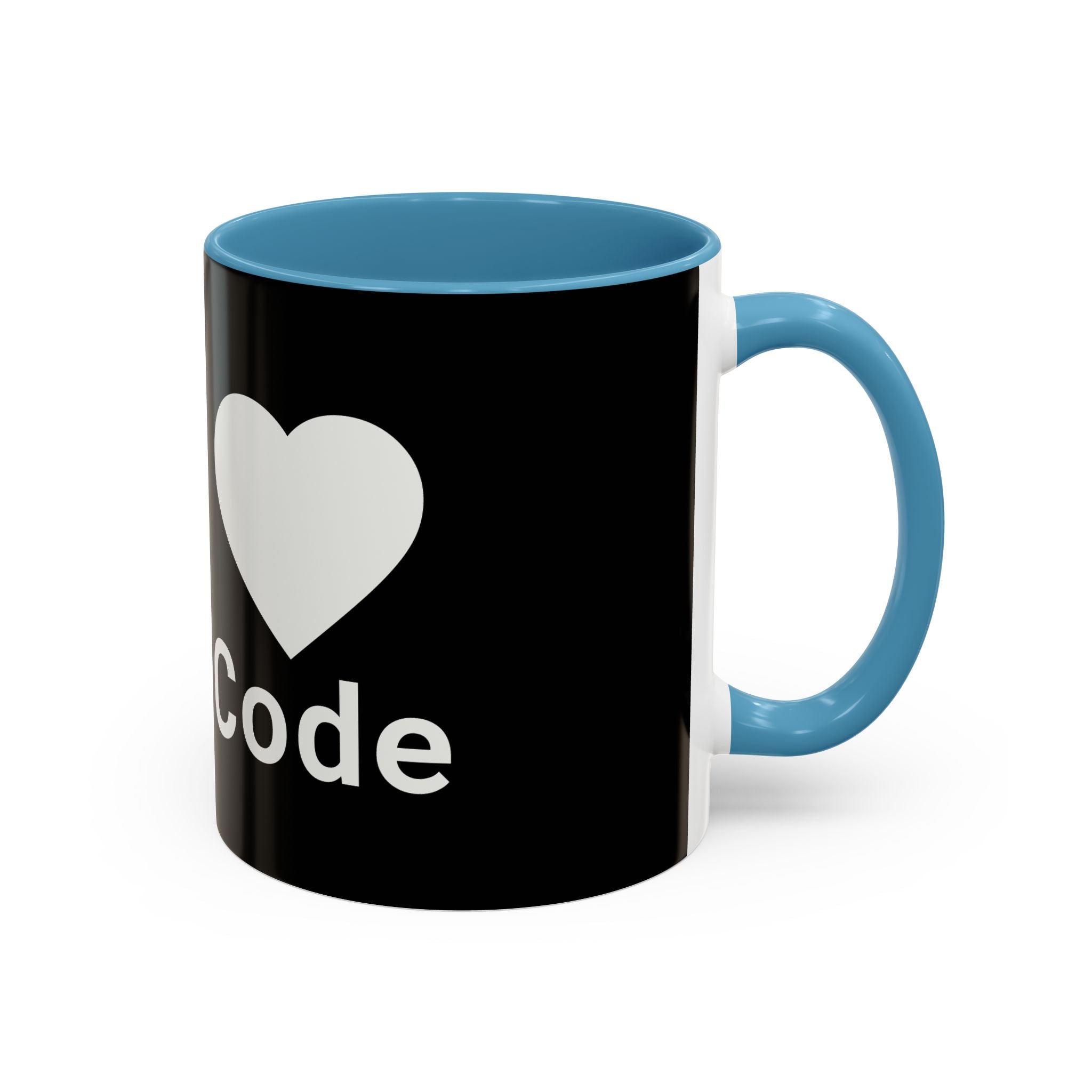 I <CODE> Heart Mug | Programmer Two-Tone Coffee Mug (11oz, 15oz)