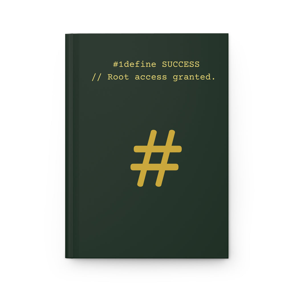 Codwear "Root Access" Forest Green & Gold Hardcover Journal