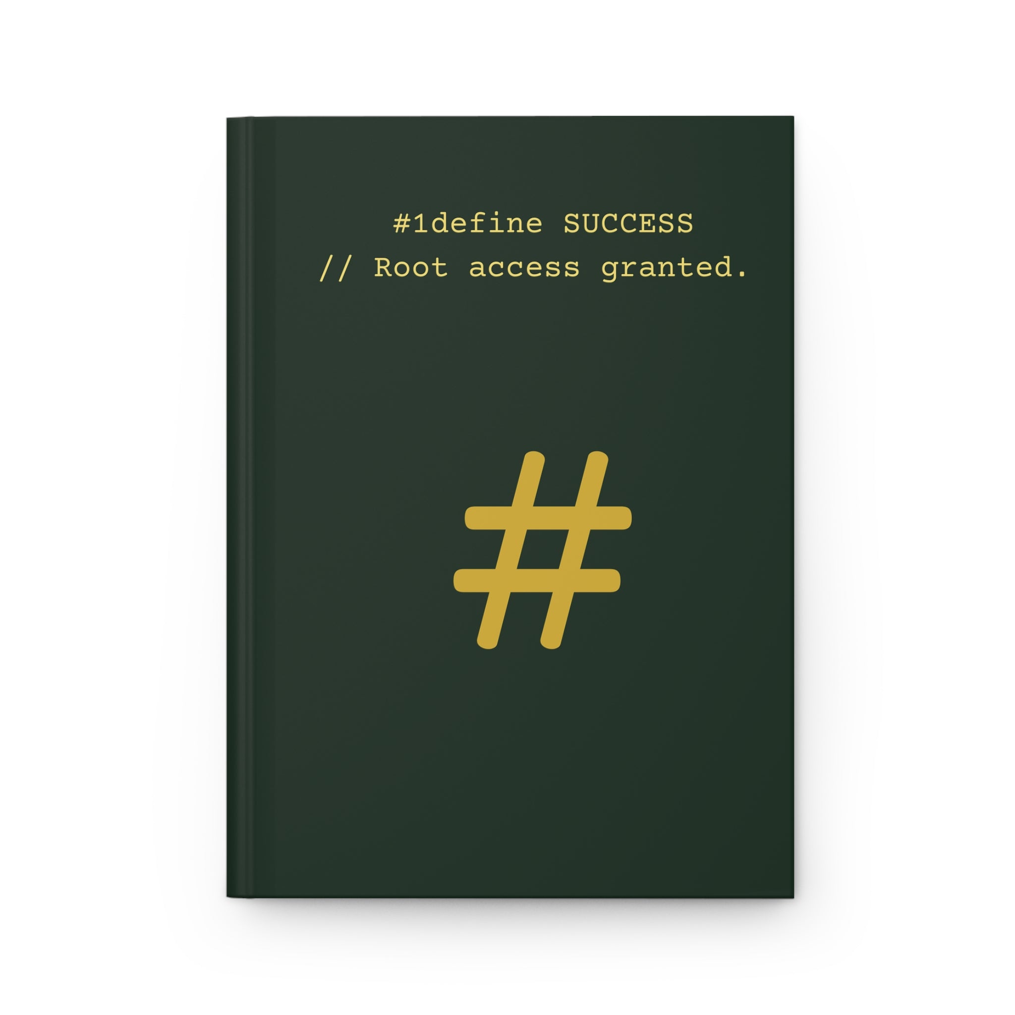 Codwear "Root Access" Forest Green & Gold Hardcover Journal
