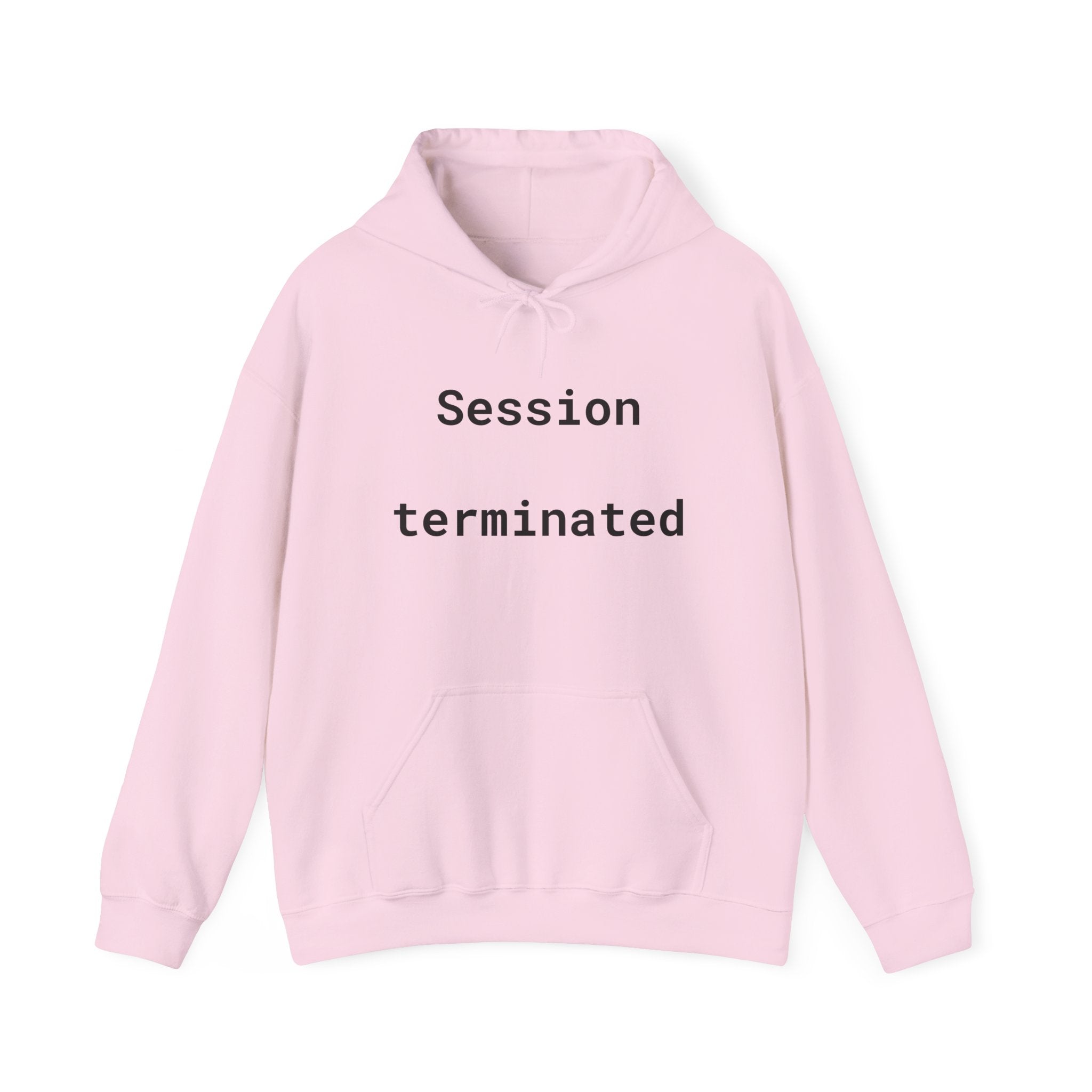 Hoodie — "Session Terminated" Retro Computer Graphic Hoodie