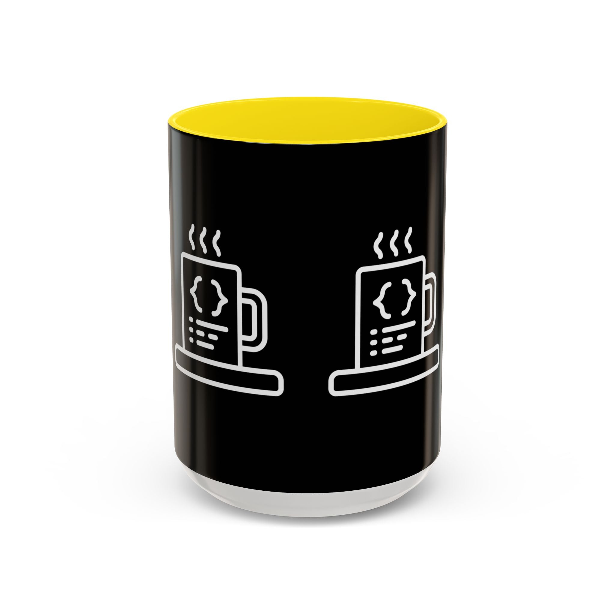 Binary Pulse: Minimalist White-on-Black Developer Mug