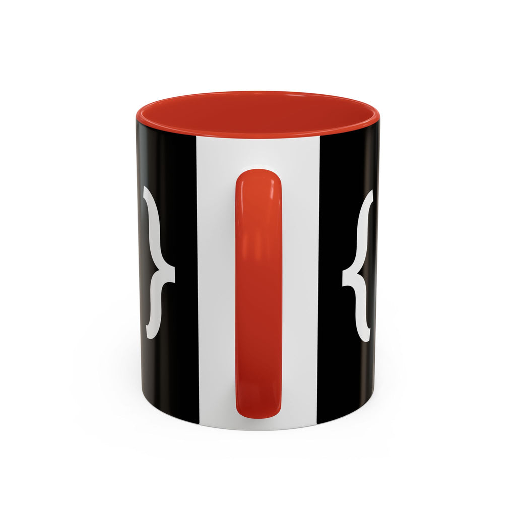 Binary Pulse: Minimalist White-on-Black Developer Mug