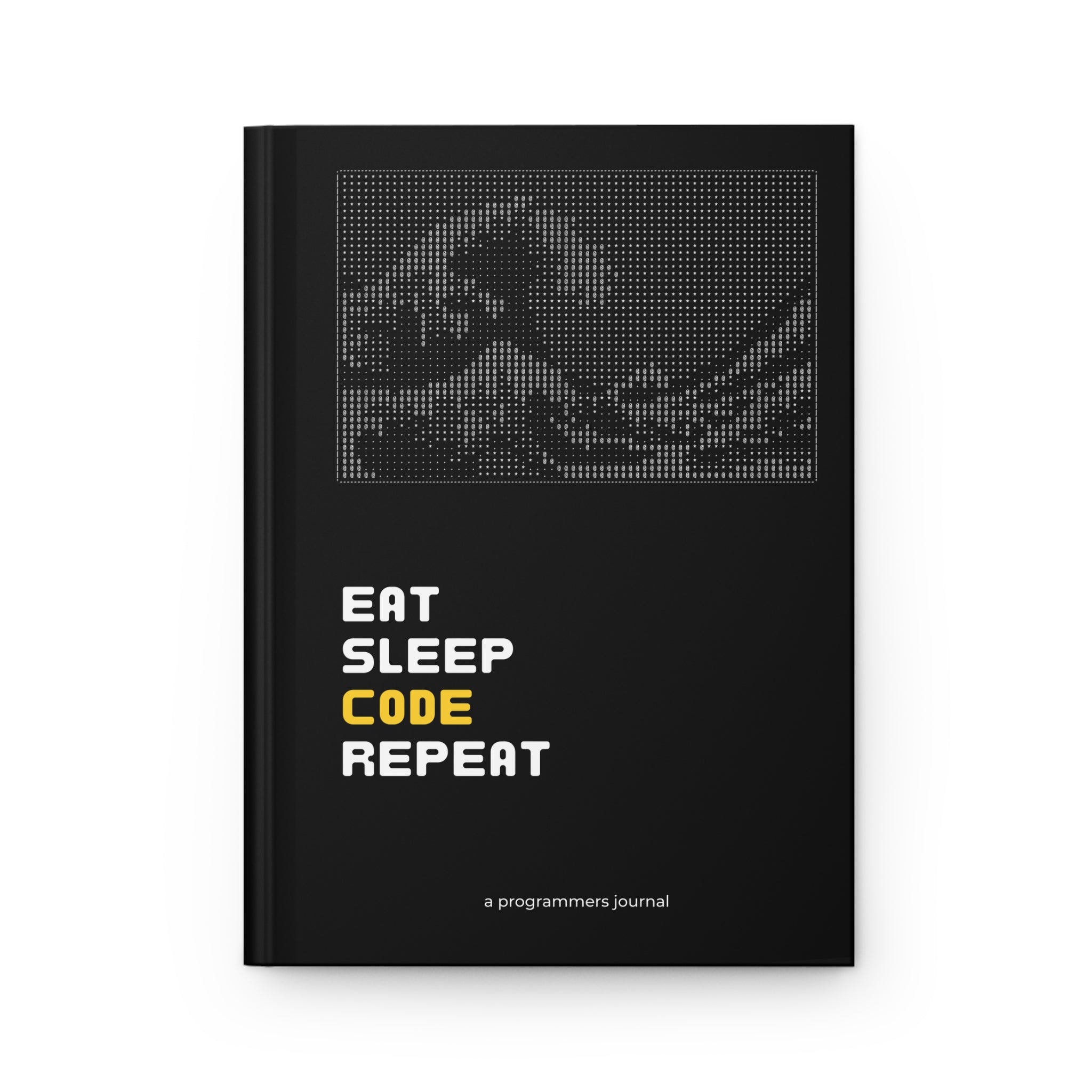 Programmer Hardcover Journal — "Eat Sleep CODE Repeat" Matte Notebook