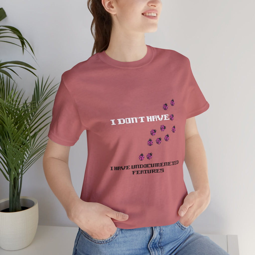 "It's Not a Bug, It's a Feature" - Funny Programmer T-Shirt