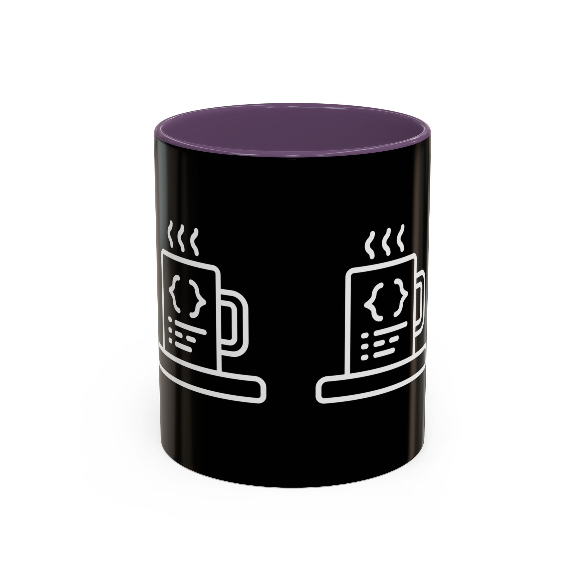 Binary Pulse: Minimalist White-on-Black Developer Mug