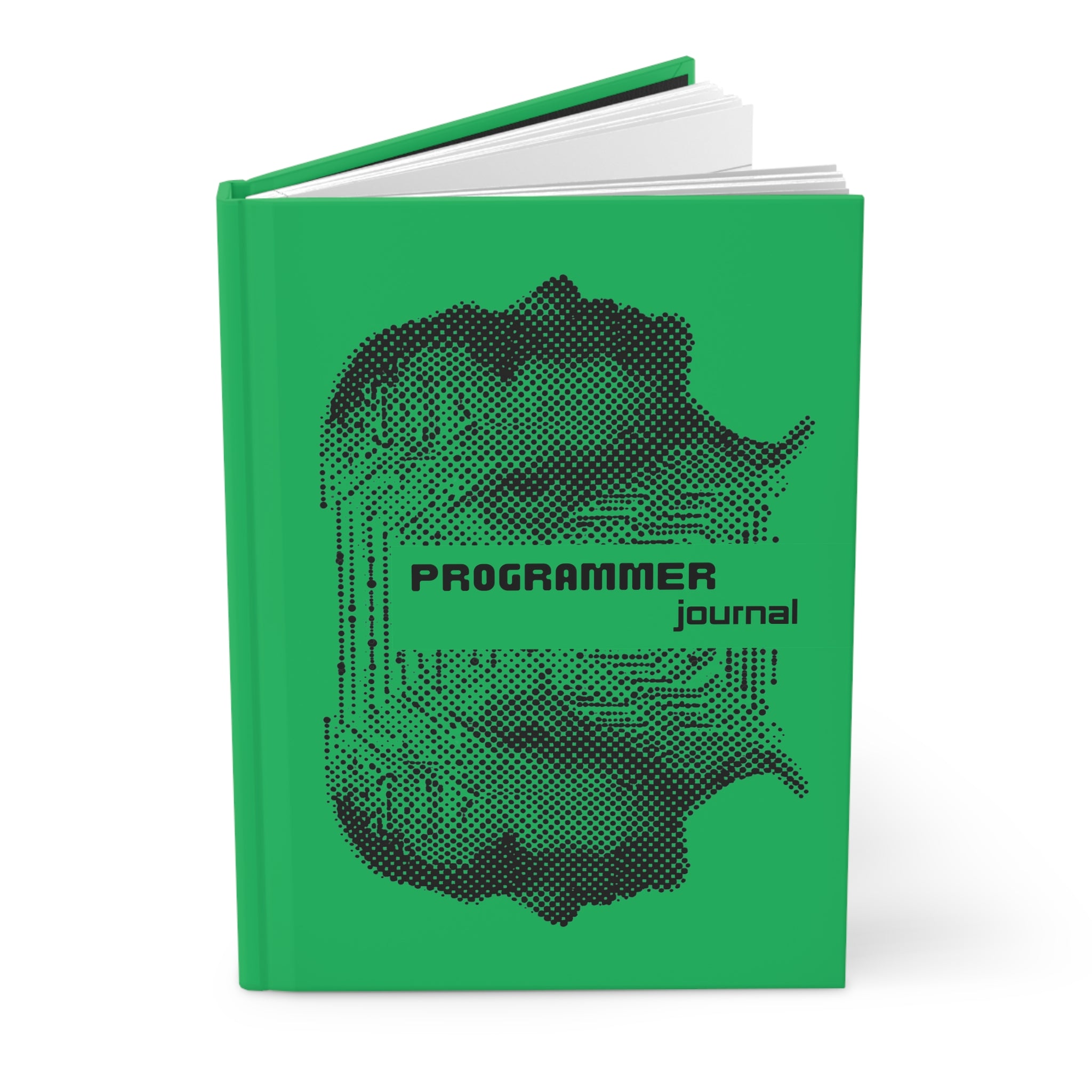 Programmer Journal Hardcover — Green Tech Circuit Notebook