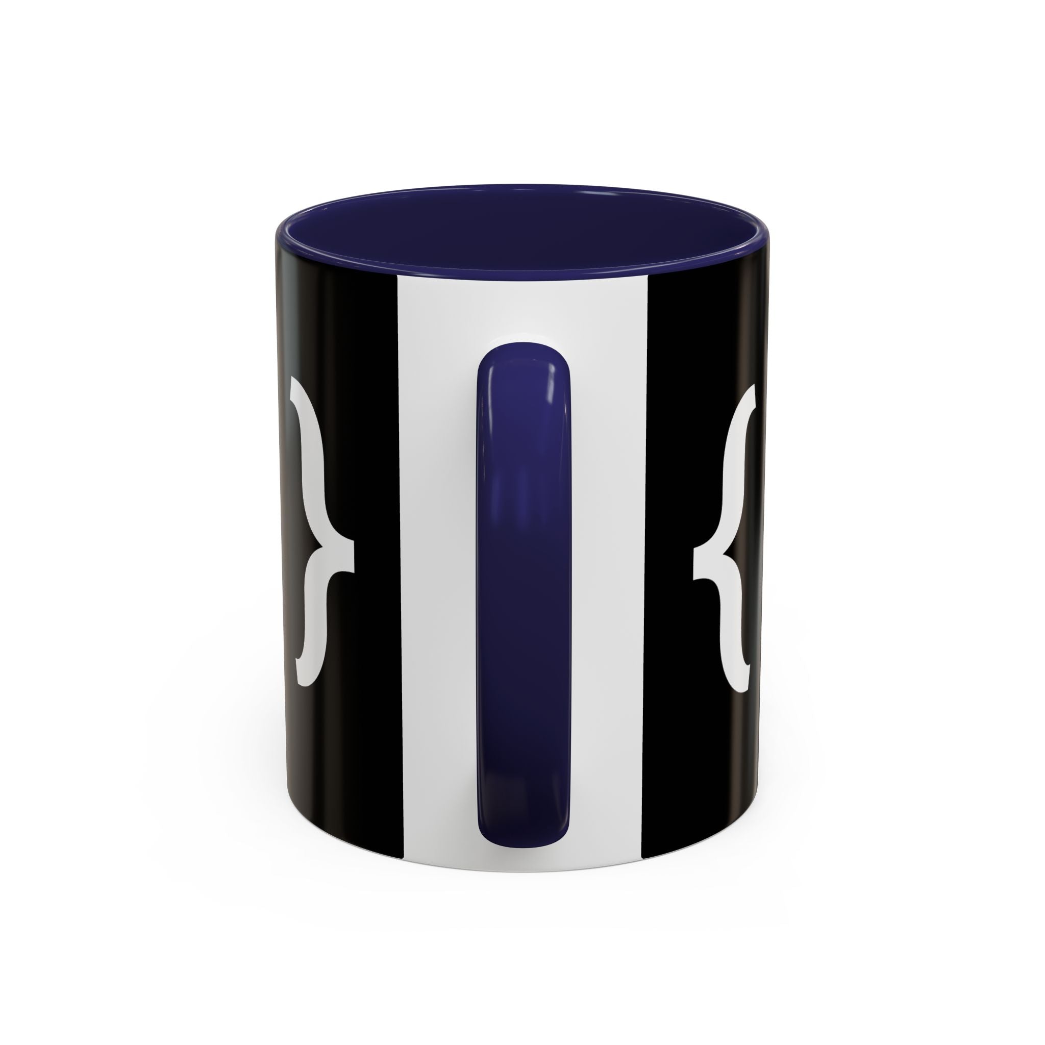 Binary Pulse: Minimalist White-on-Black Developer Mug