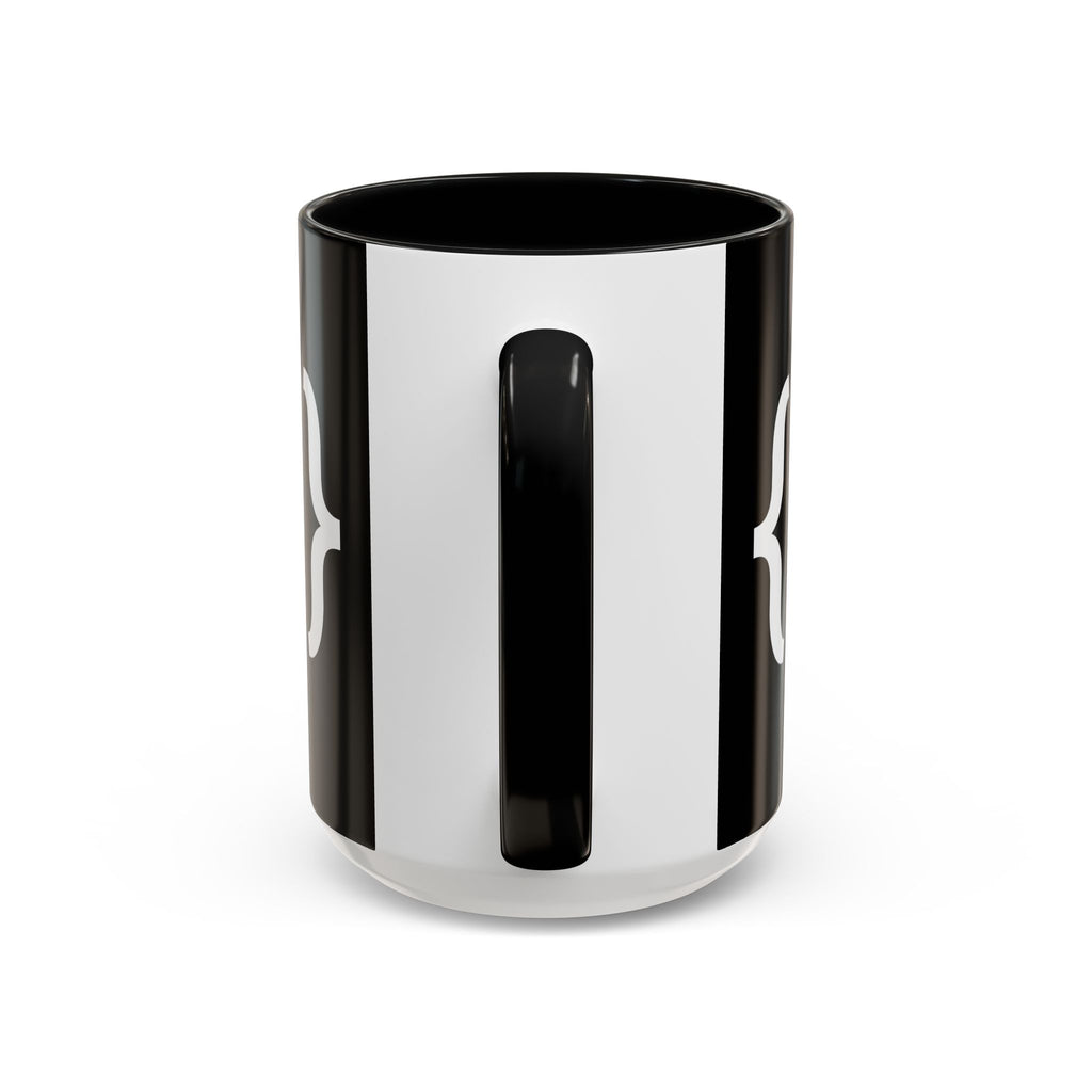 Binary Pulse: Minimalist White-on-Black Developer Mug