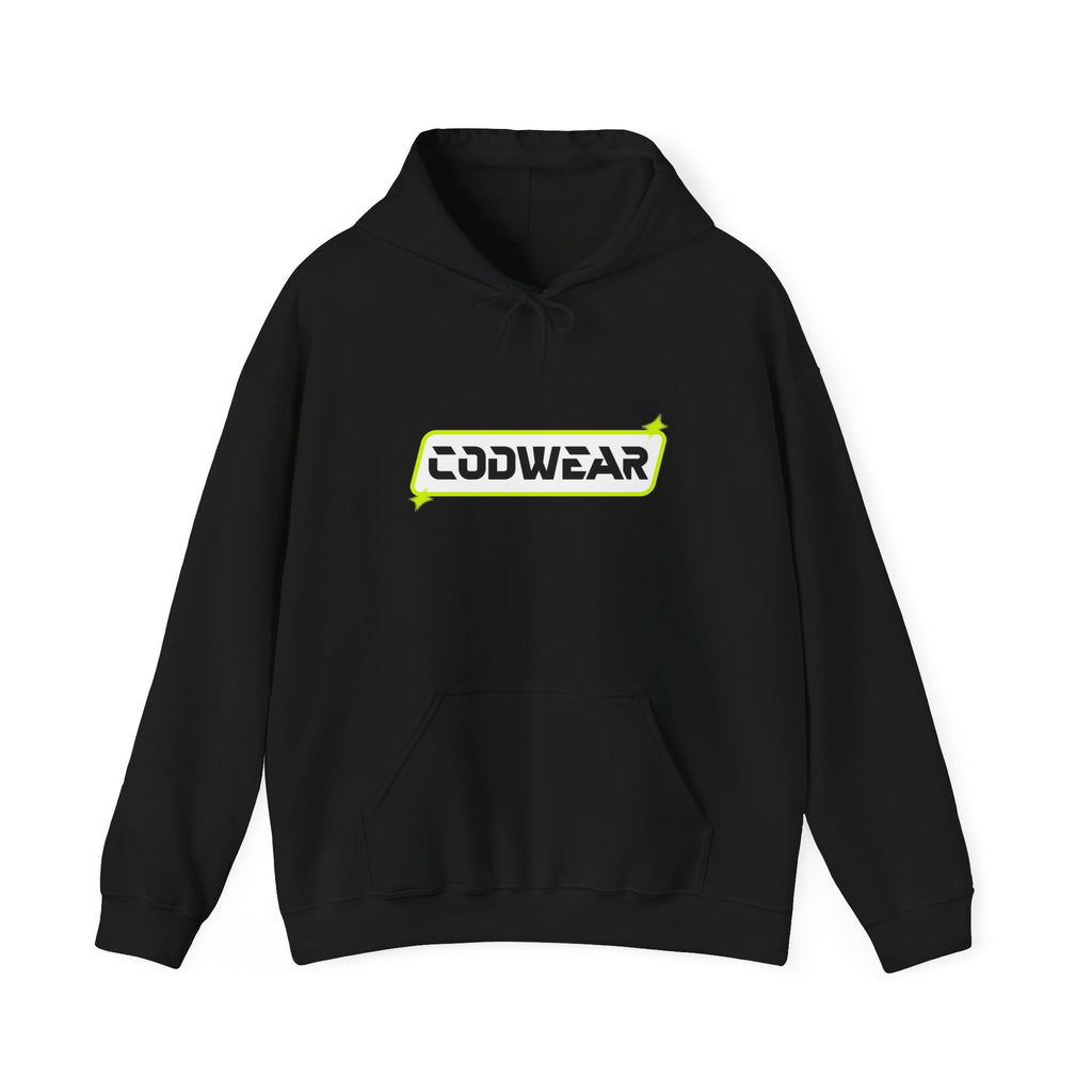 Codwear Logo Hoodie — Retro Neon Graphic Pullover